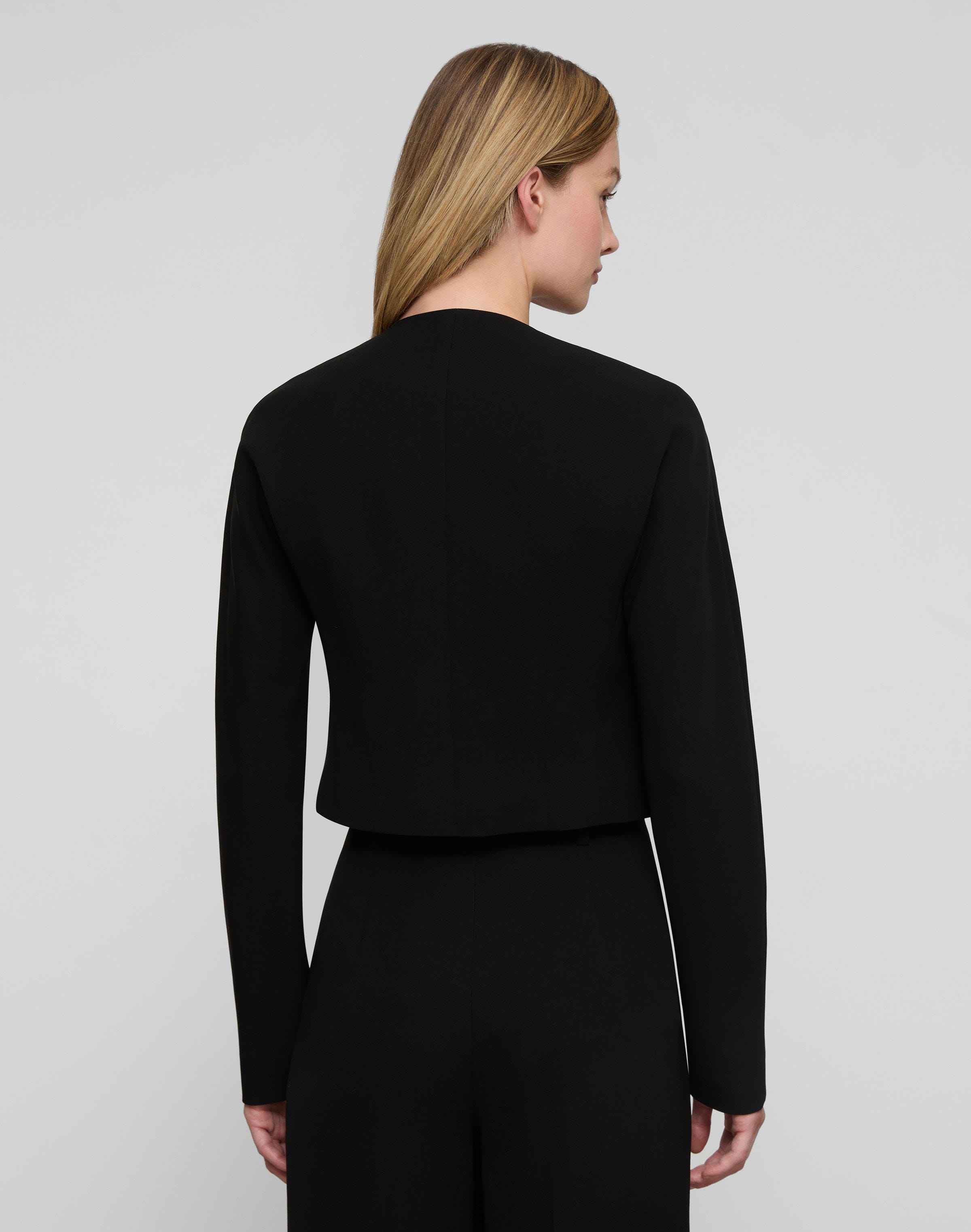 Responsible Finesse Crepe Slim Cropped Jacket