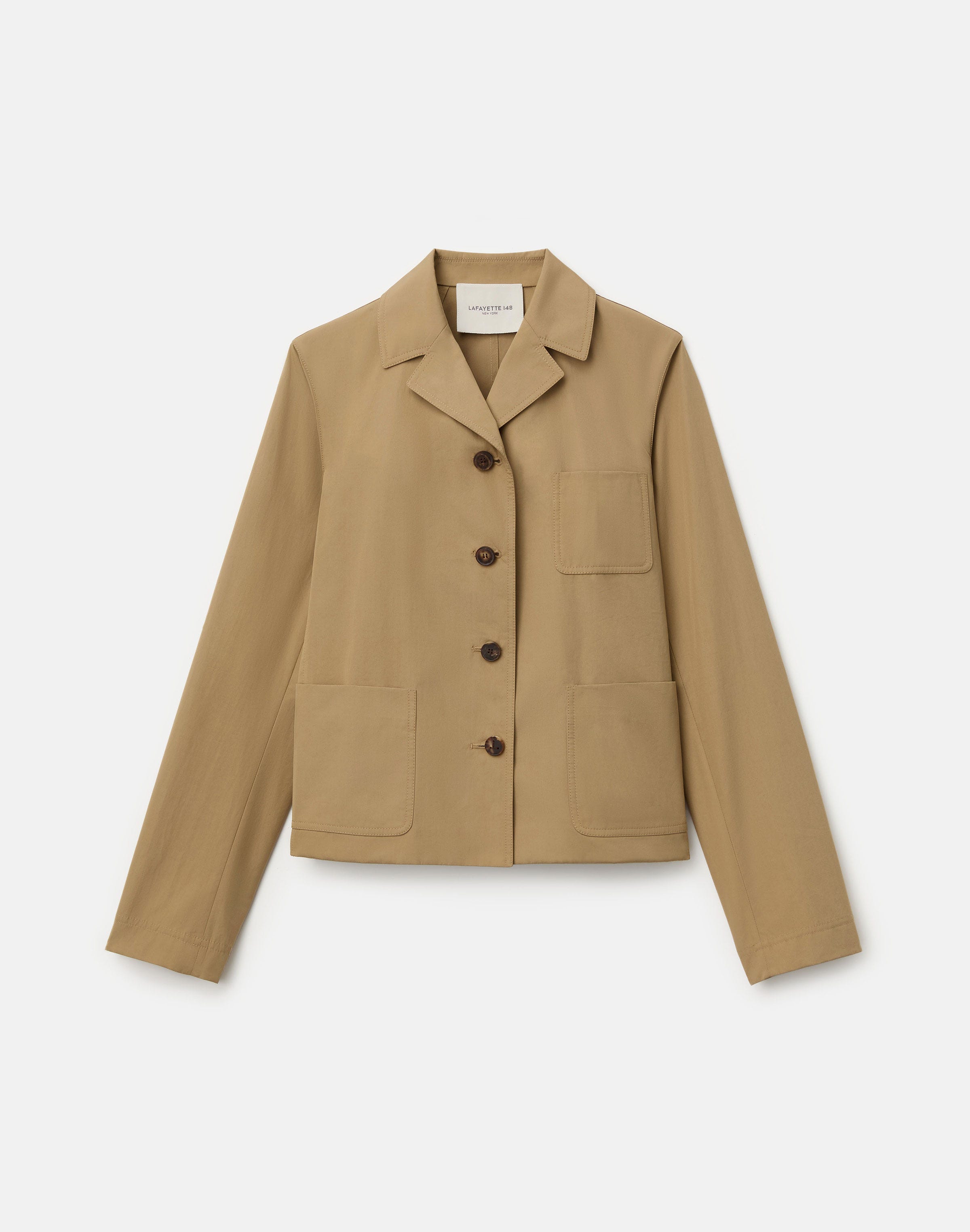 Organic Cotton Poplin Three Pocket Jacket