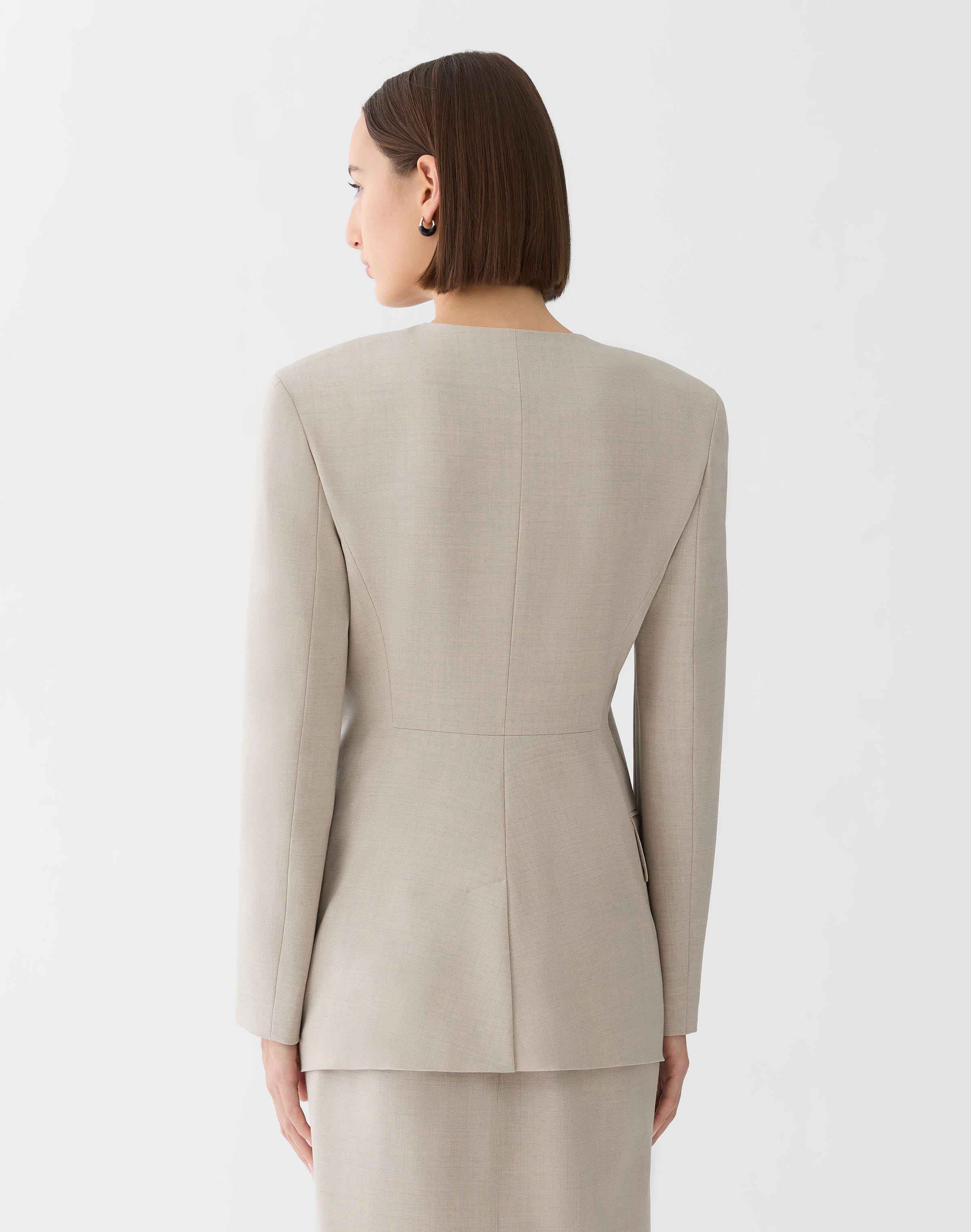 Responsible Stretch Wool Fitted Blazer