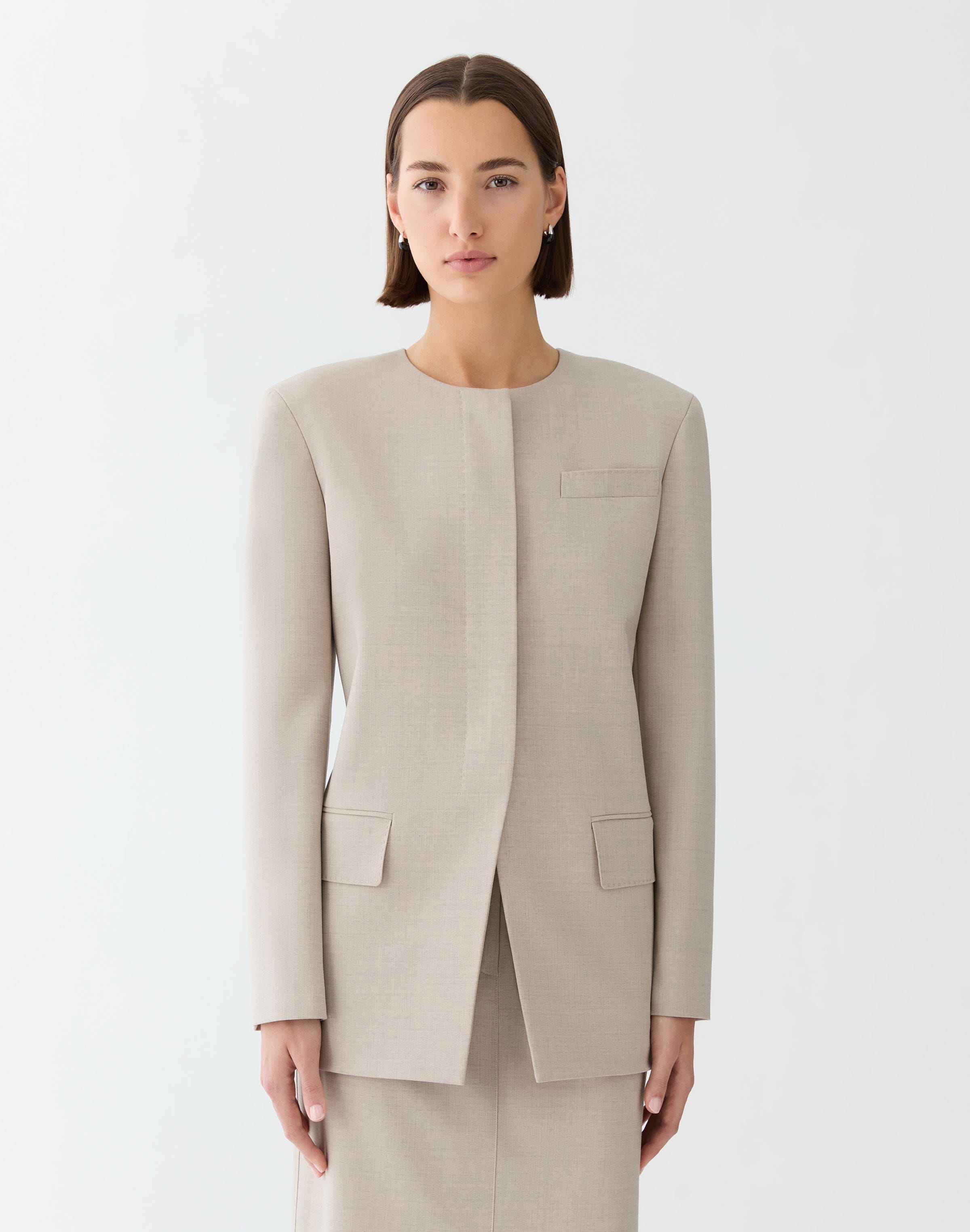 Responsible Stretch Wool Fitted Blazer