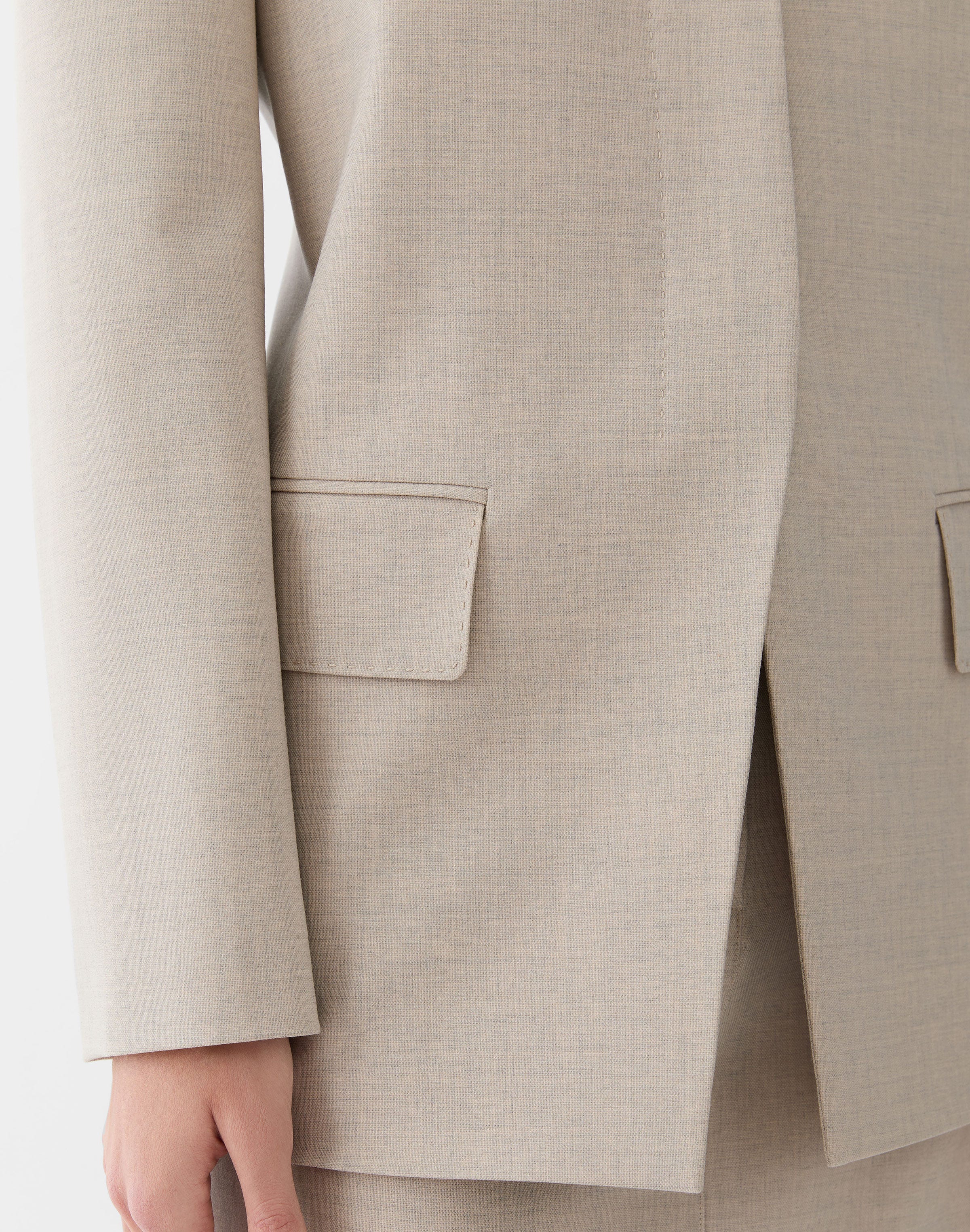 Responsible Stretch Wool Fitted Blazer