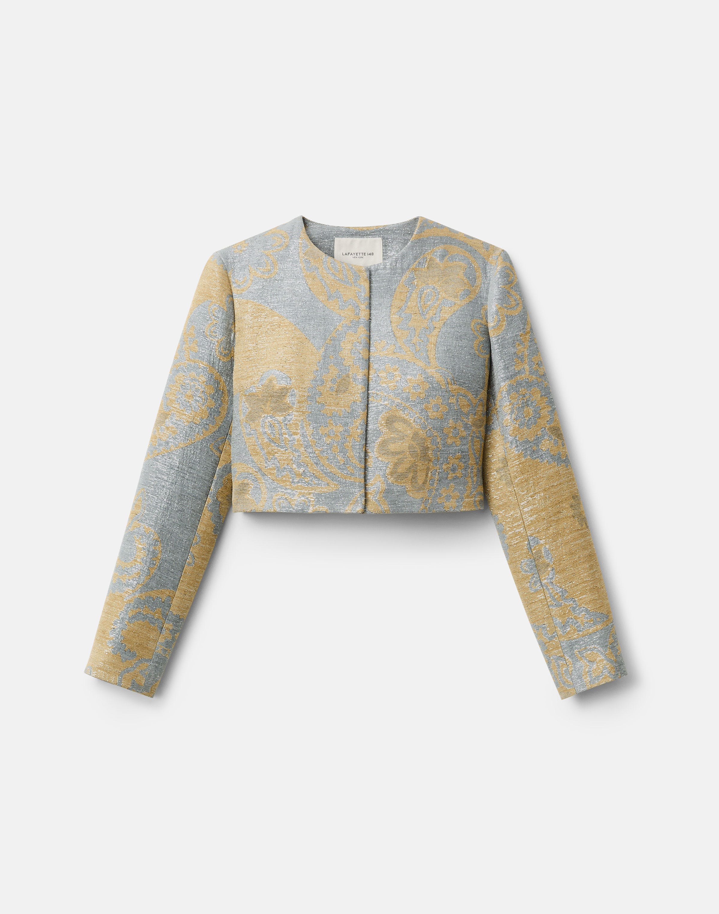 Paisley Jacquard Short Jacket