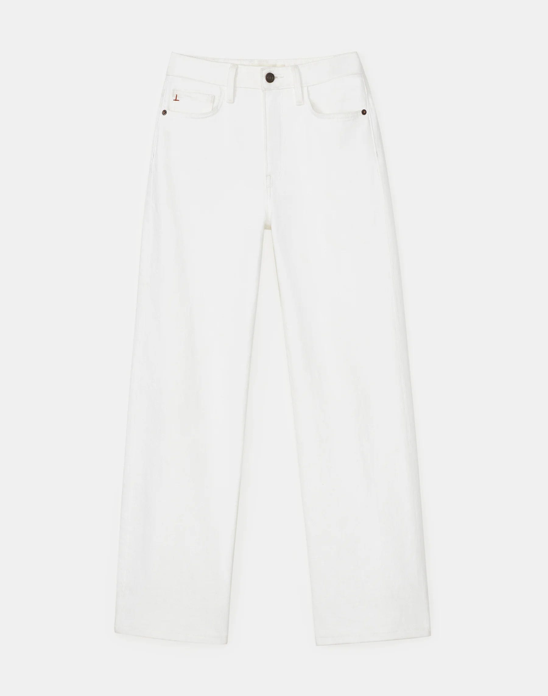 L148 Denim Wyckoff Wide-Leg Cropped Jean