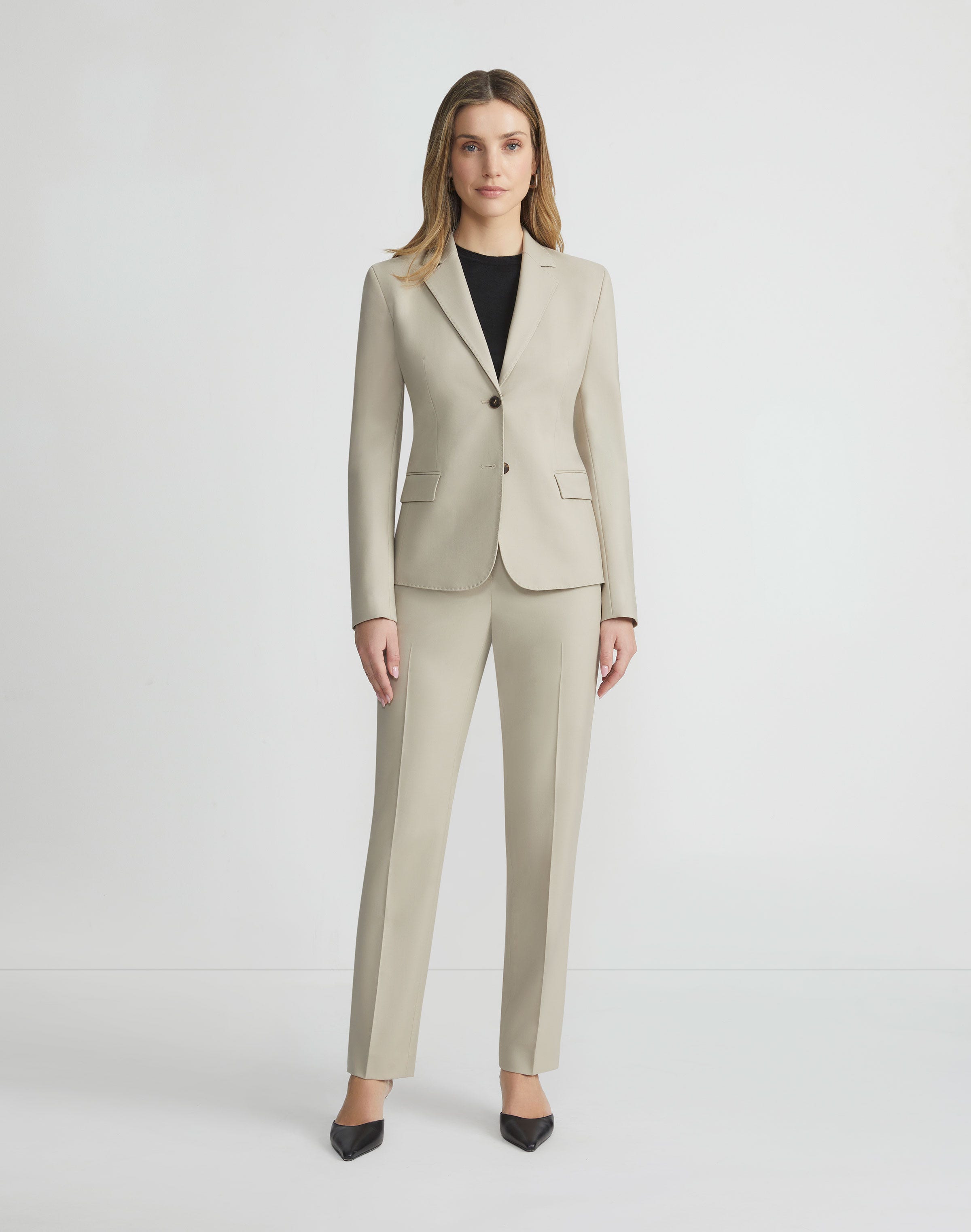 Plus-Size Responsible Stretch Wool Clinton Ankle Pant