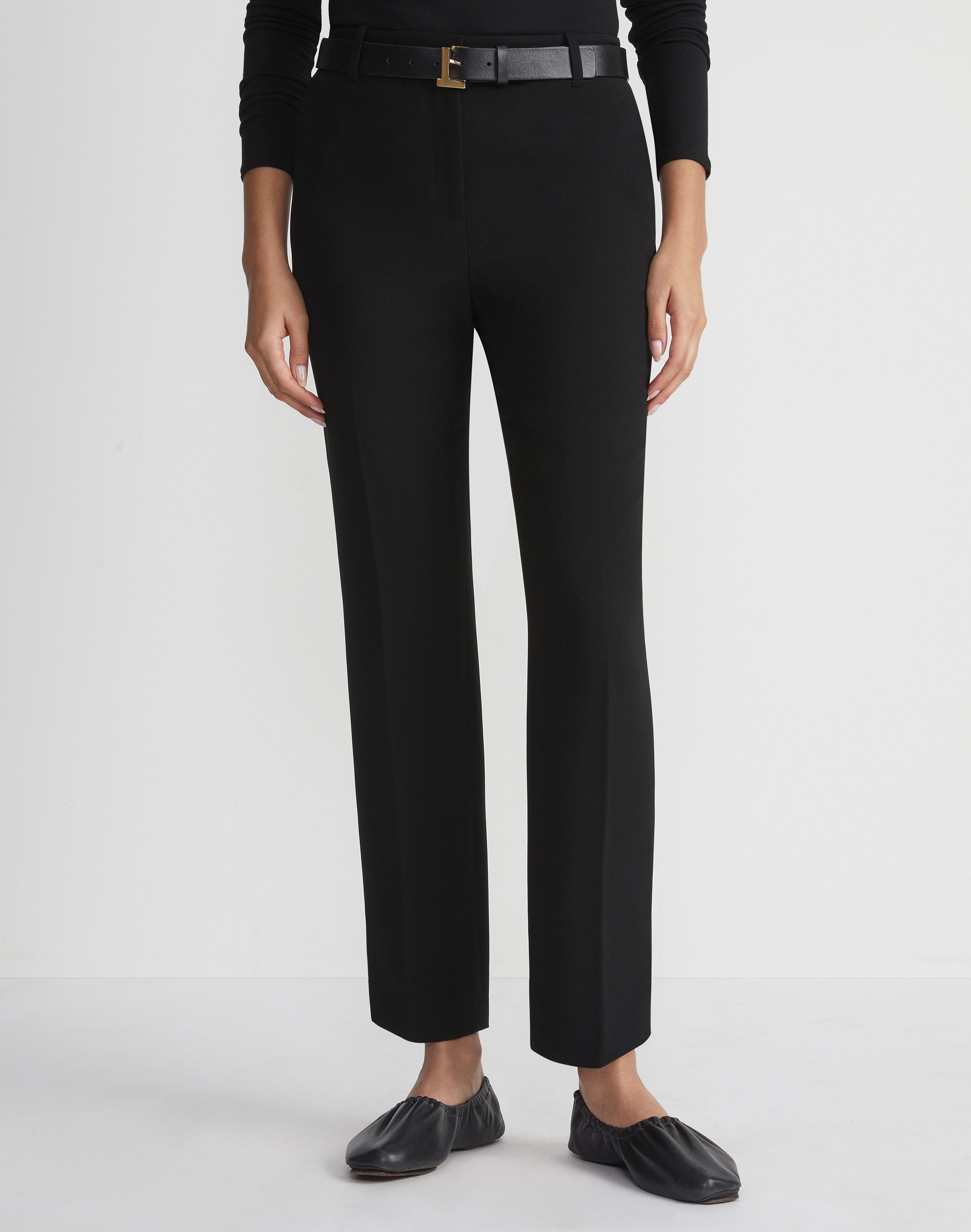 Petite Finesse Crepe Clinton Ankle Pant