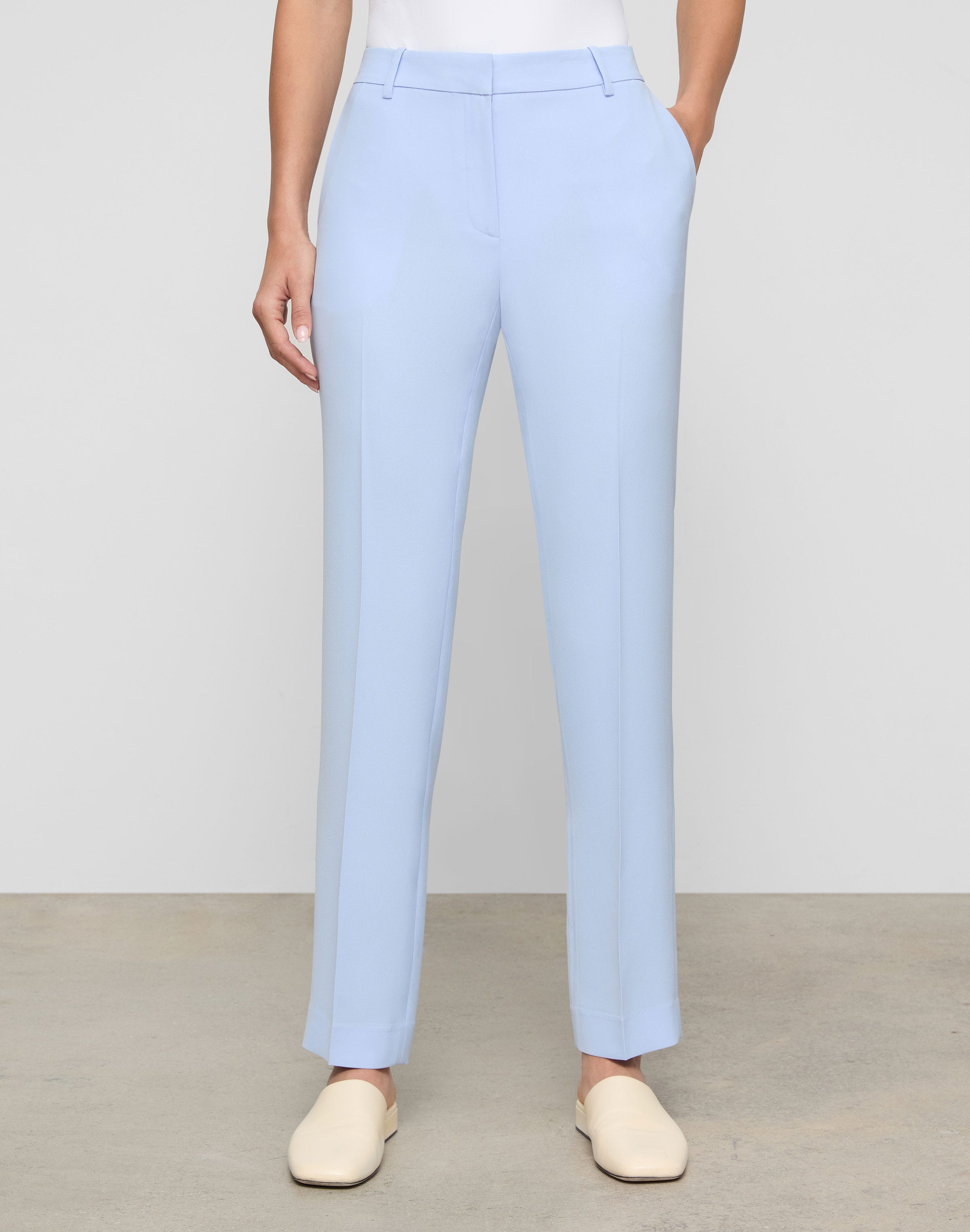 Petite Finesse Crepe Clinton Ankle Pant