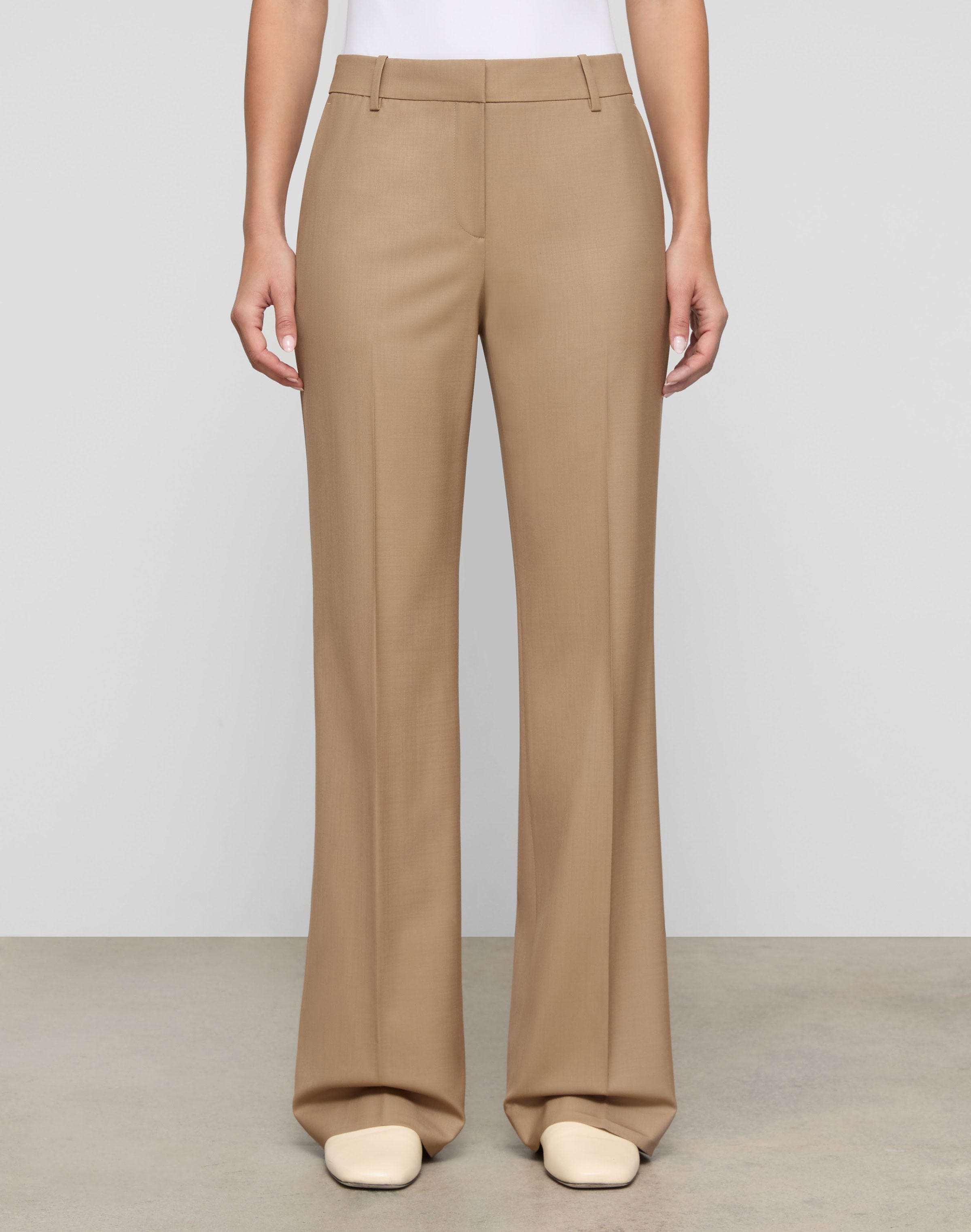 Plus-Size Tropical Wool Gates Pant