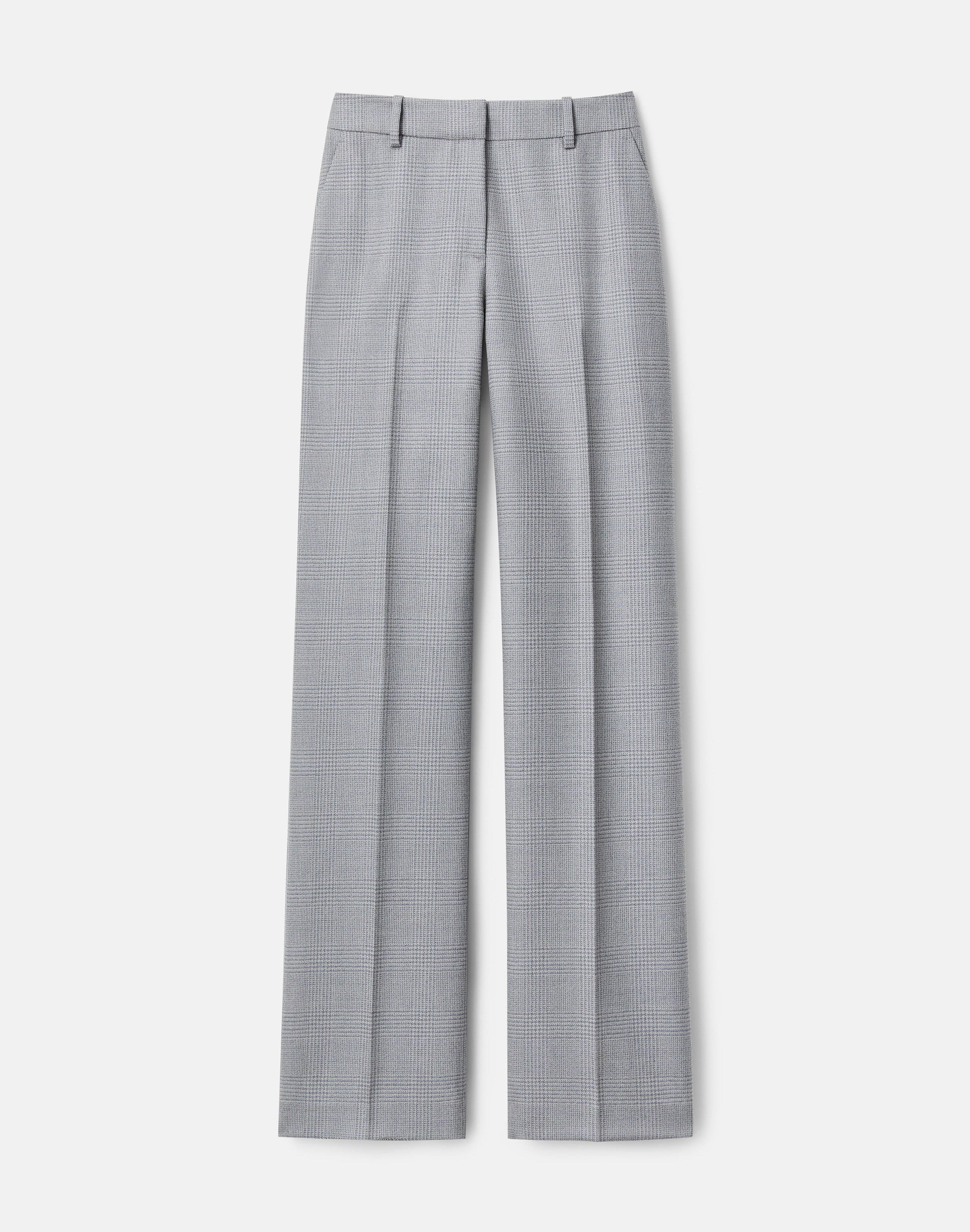 Plus-Size Wool Glen Plaid Gates Straight Pant