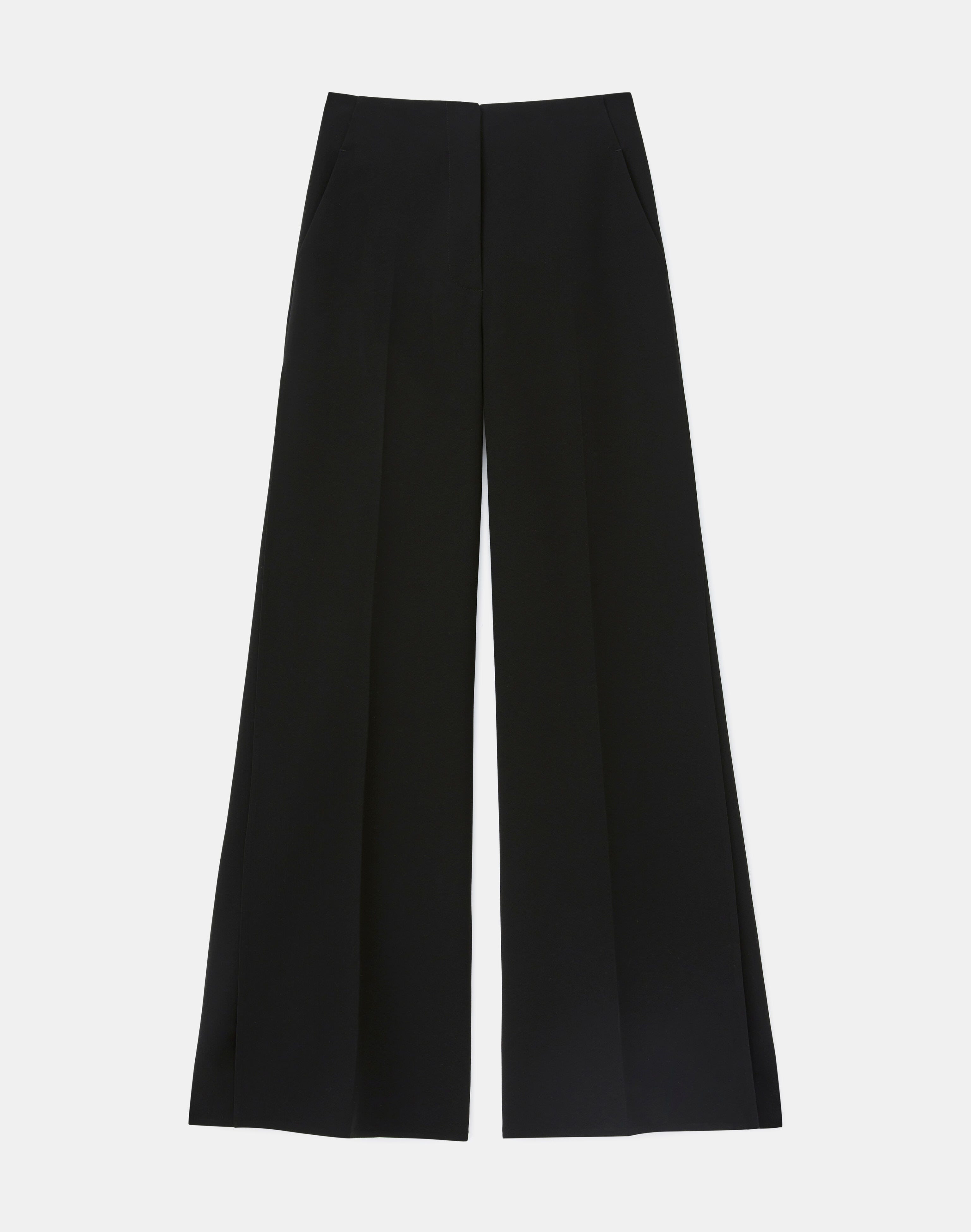 Finesse Crepe Franklin Wide Leg Ankle Pant