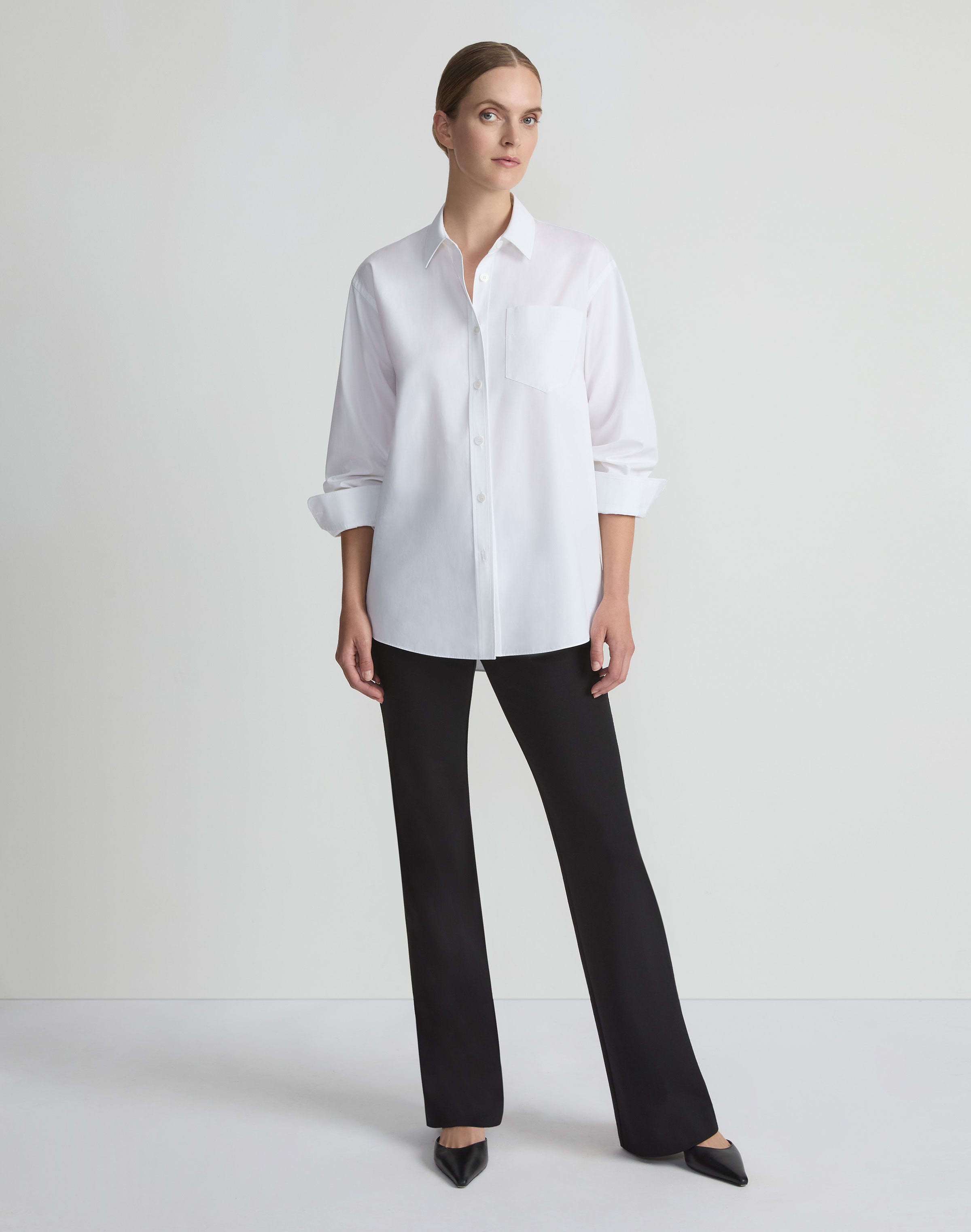 Plus-Size Regenerated Punto Milano Gates Flared Pant
