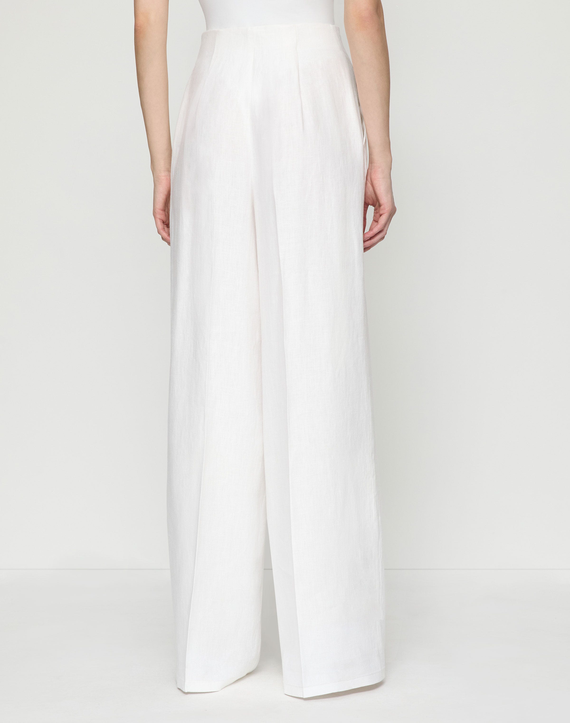 Linen Thames Wide Leg Pant 