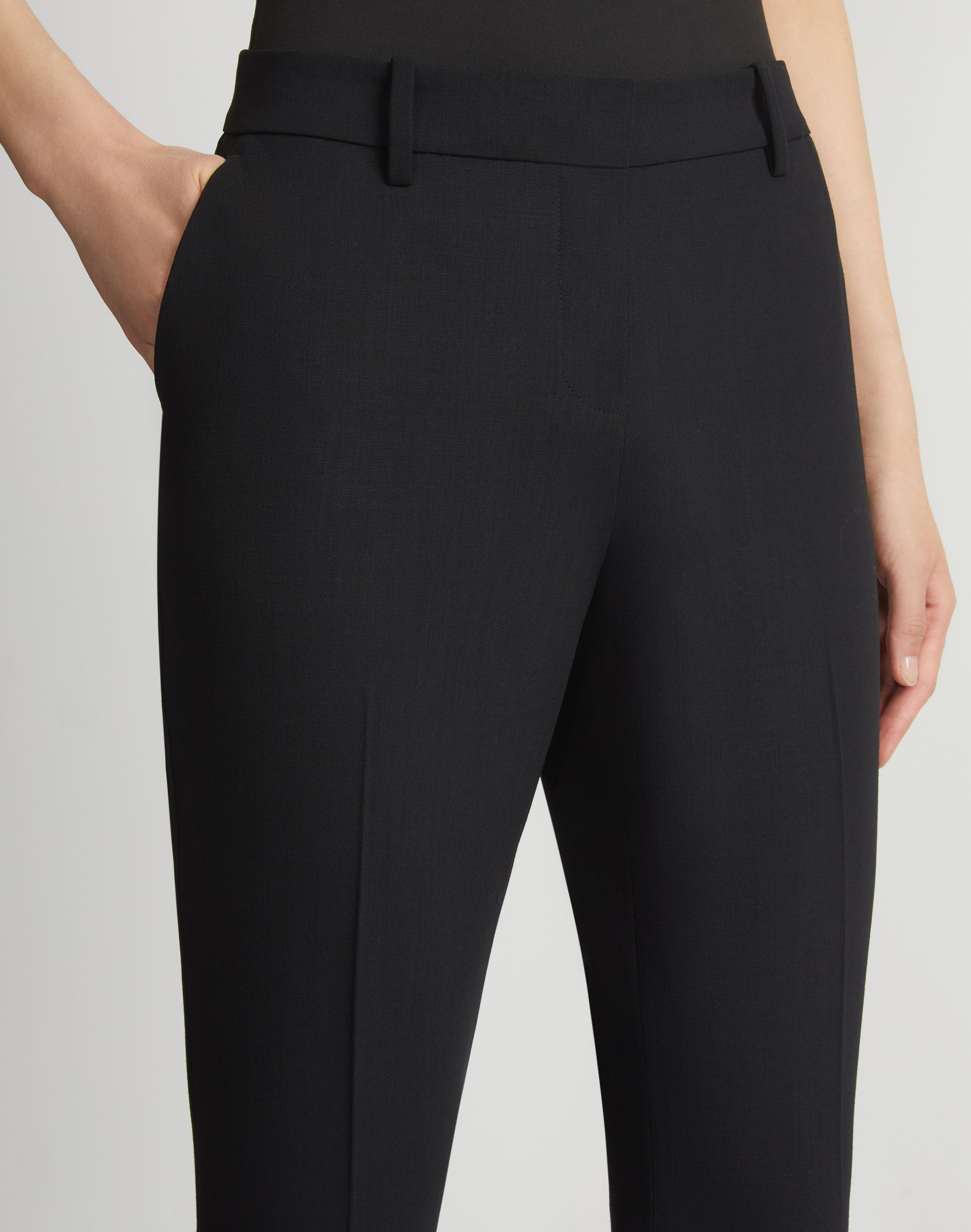 Responsible Wool Double Face Manhattan Cigarette Pant