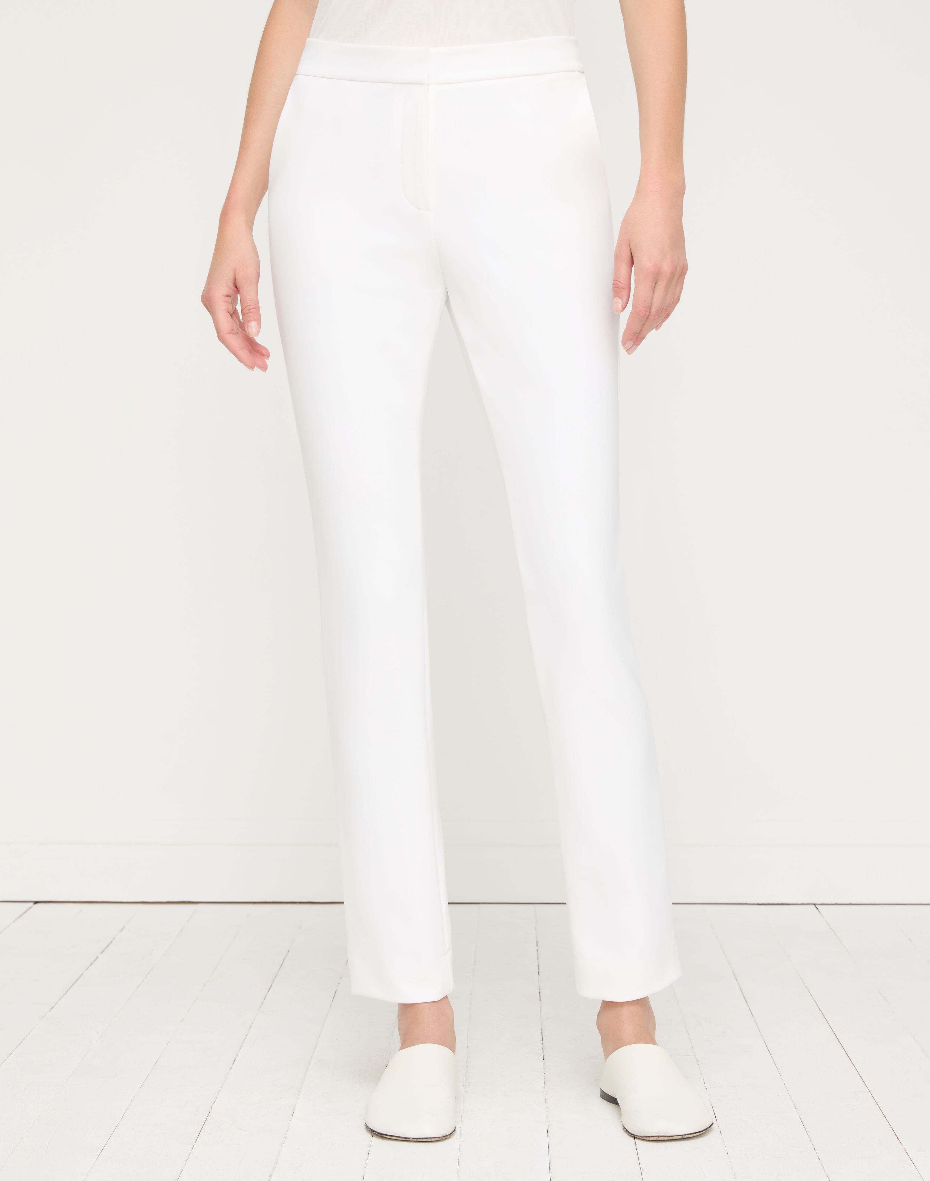 Plus-Size Acclaimed Stretch Manhattan Cigarette Ankle Pant
