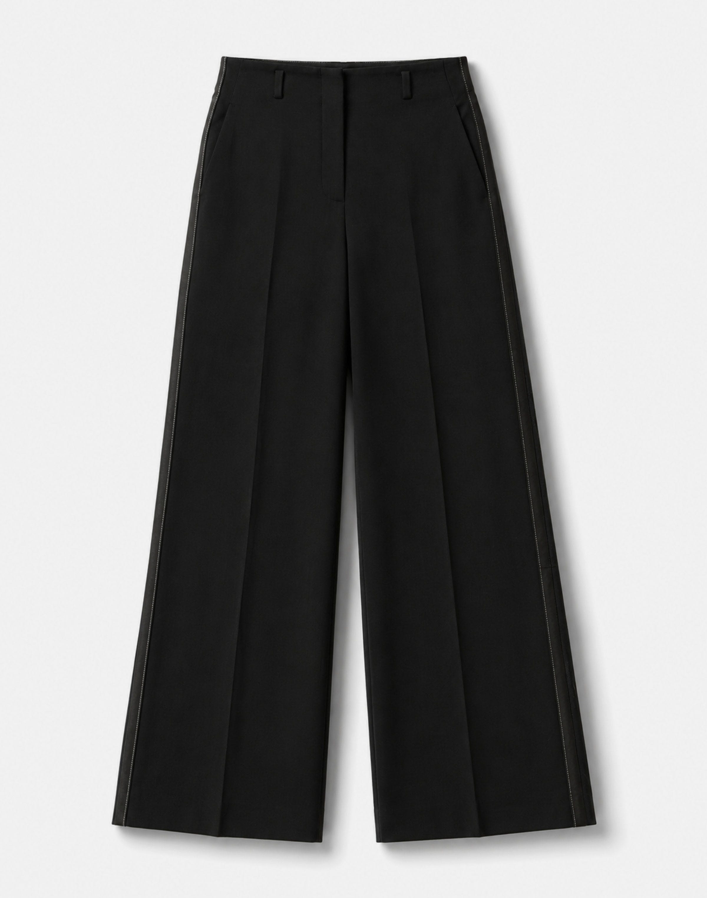 Responsible Wool Double Face Clark Wide Leg Pant