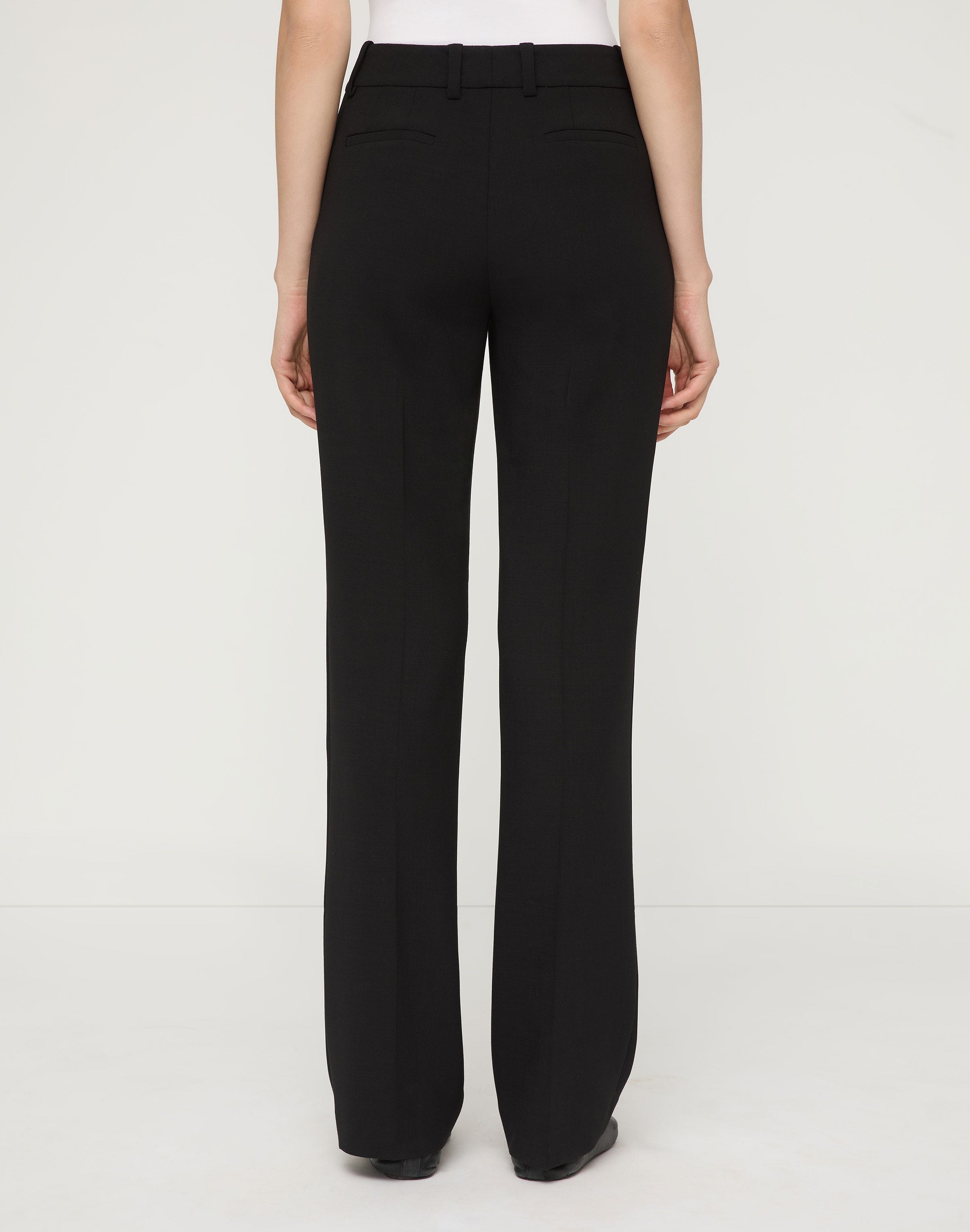 Responsible Wool Double Face Reade Straight Leg Pant