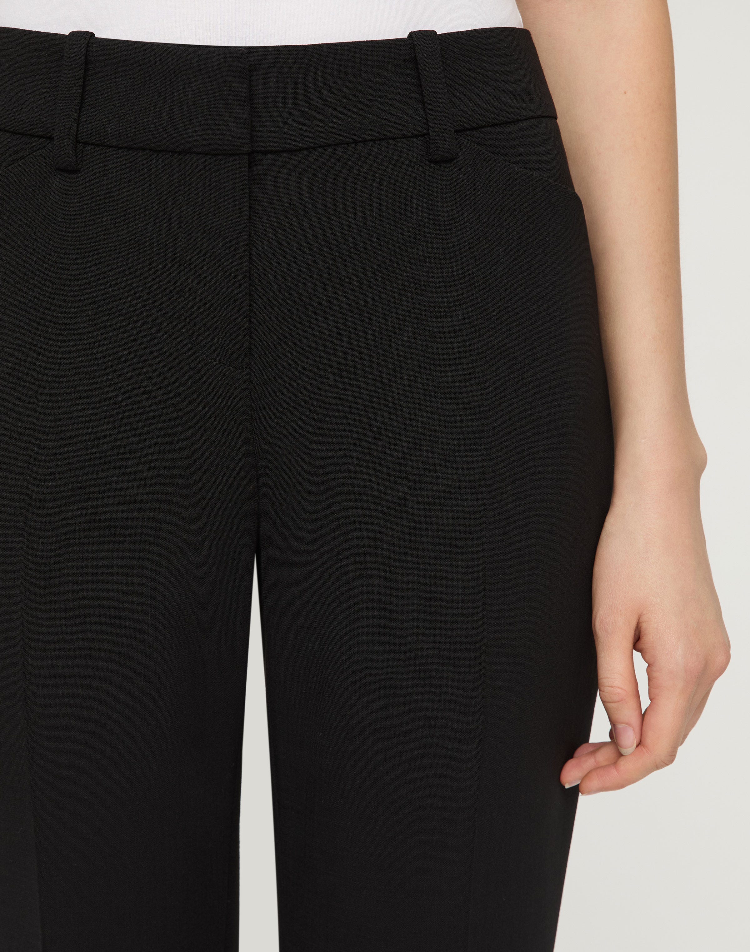 Responsible Wool Double Face Reade Straight Leg Pant