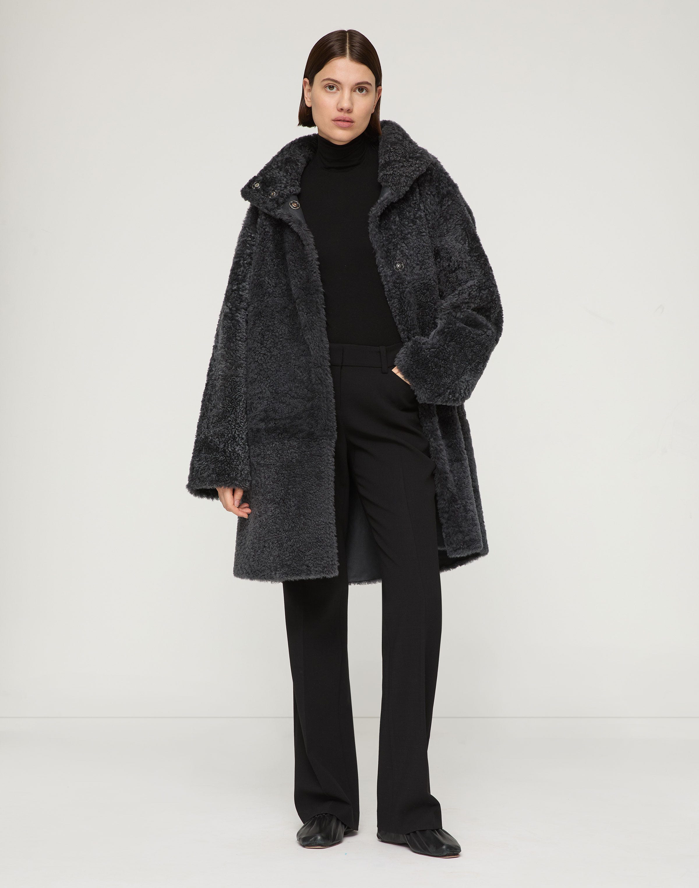 Responsible Wool Double Face Reade Straight Leg Pant