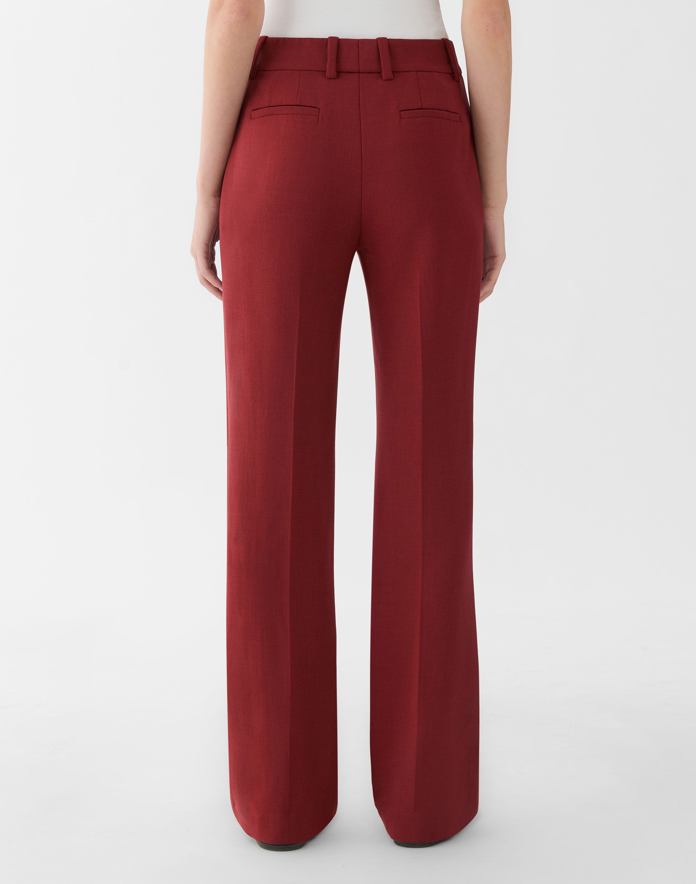 Responsible Wool Double Face Reade Straight Leg Pant
