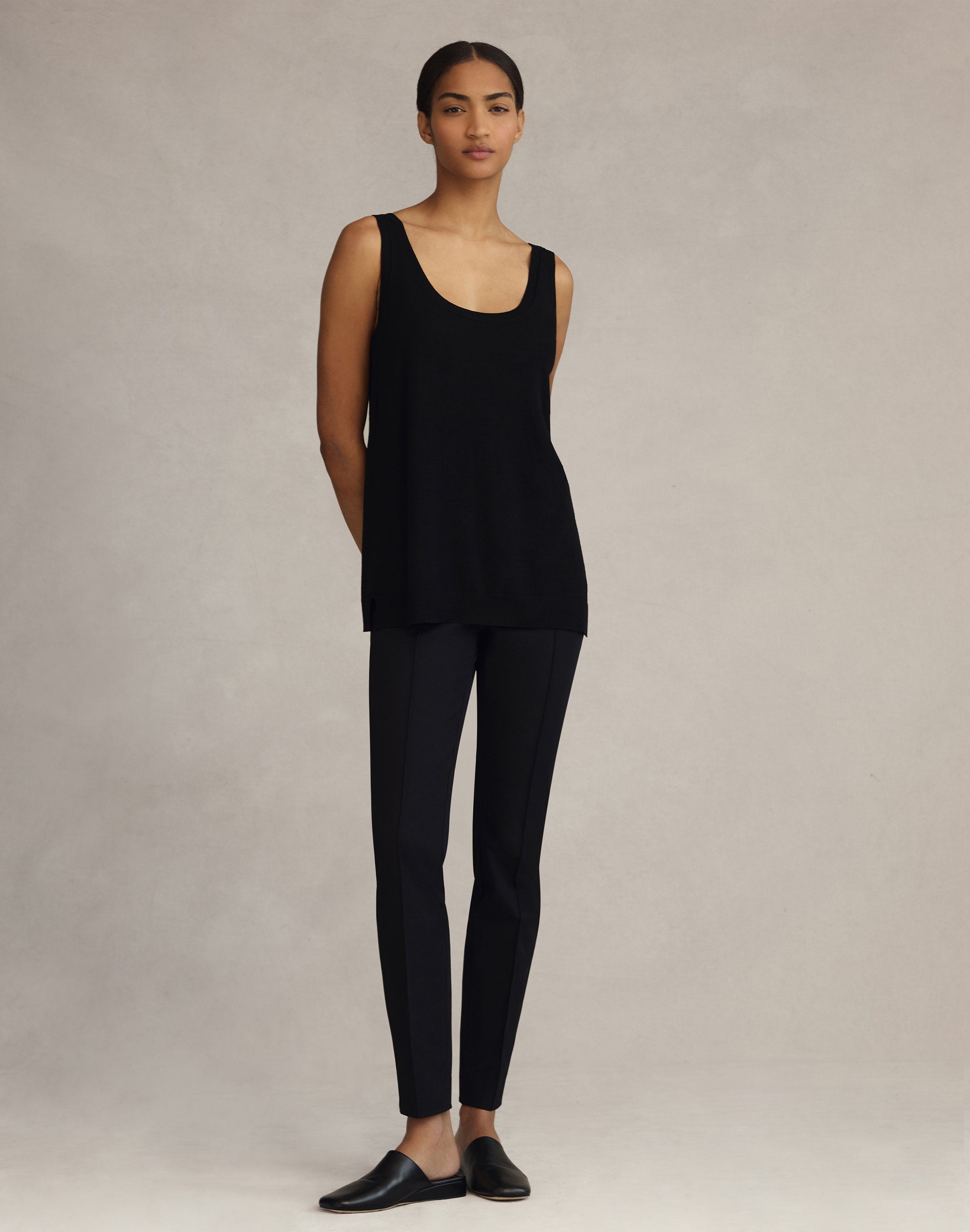 Petite Techno Stretch Twill Gramercy Slim Pant