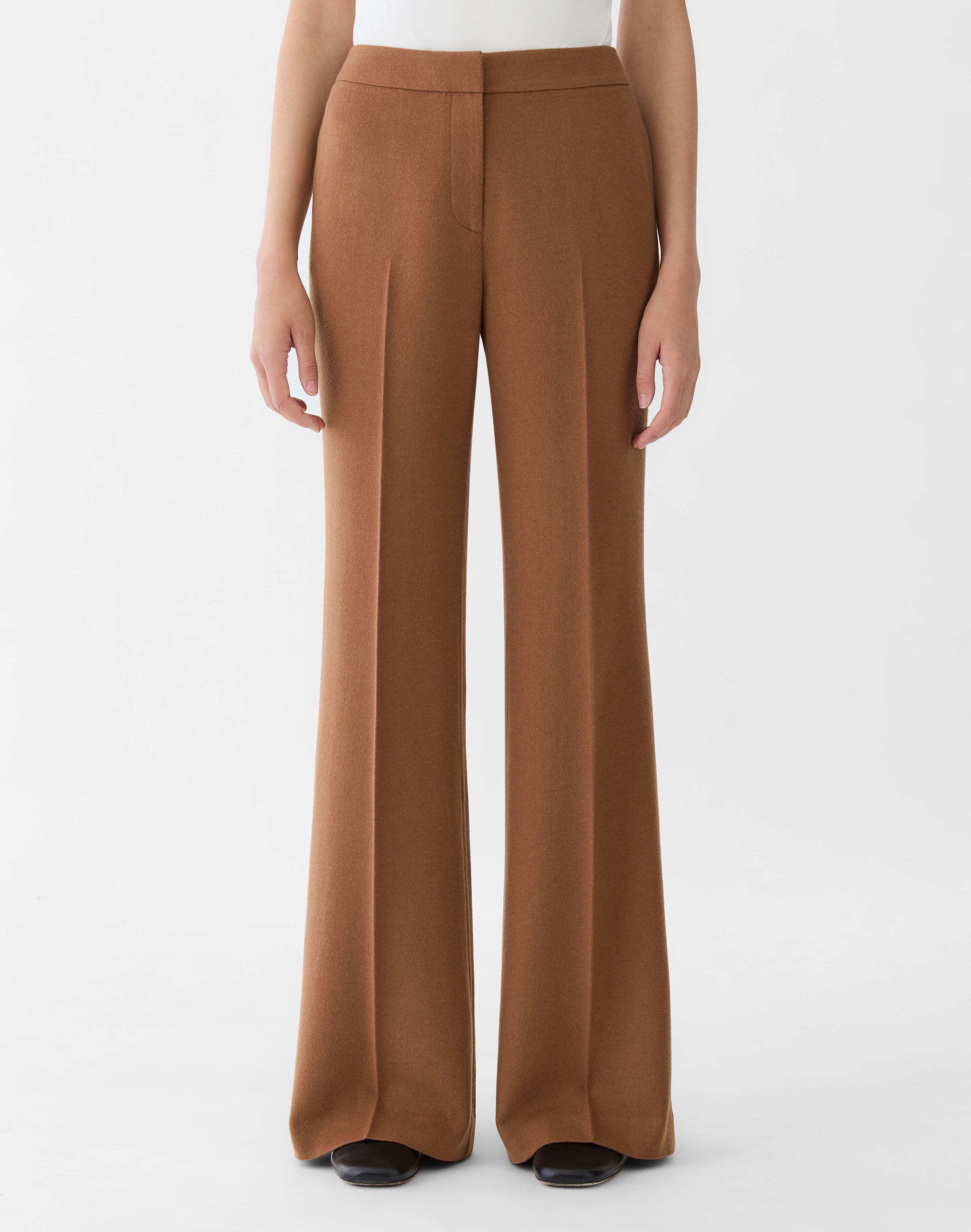 Camel Hair Lafayette Flare Pant
