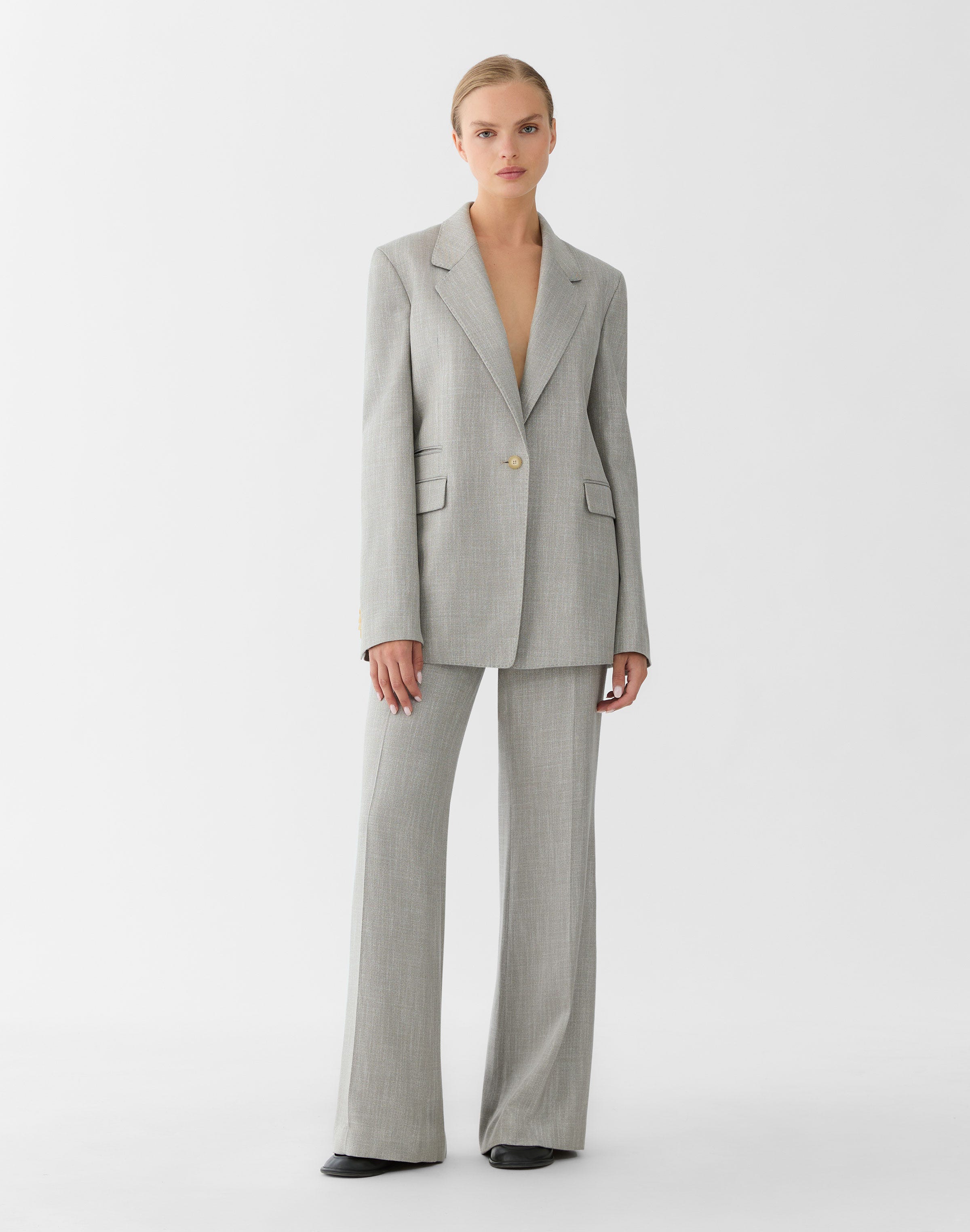 Bamboo Viscose Twill Lafayette Flare Pant