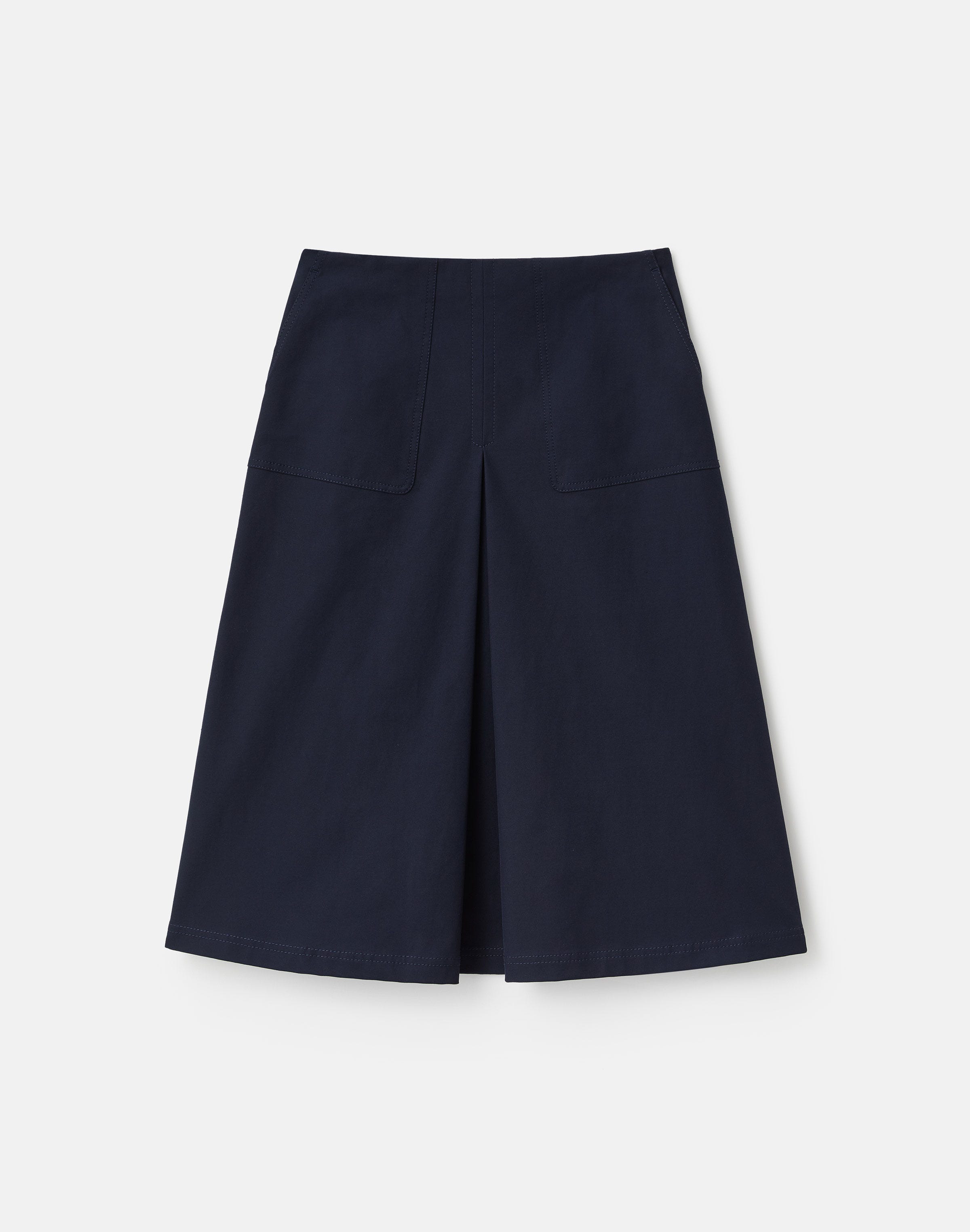 Techno Stretch Twill A-Line Skirt