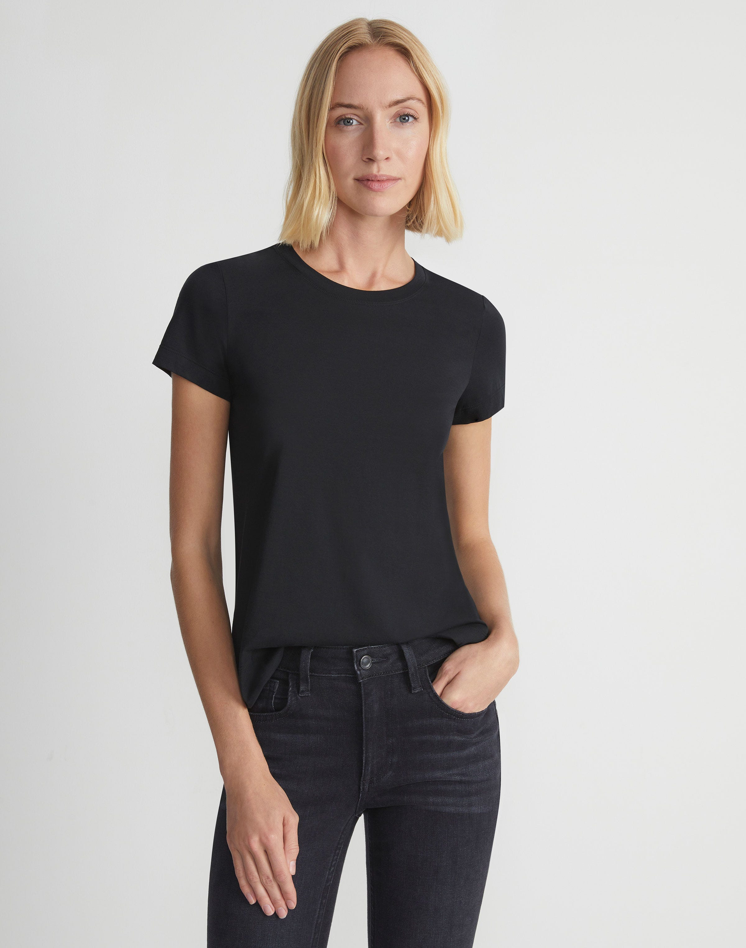 Plus-Size Cotton Jersey Modern Tee