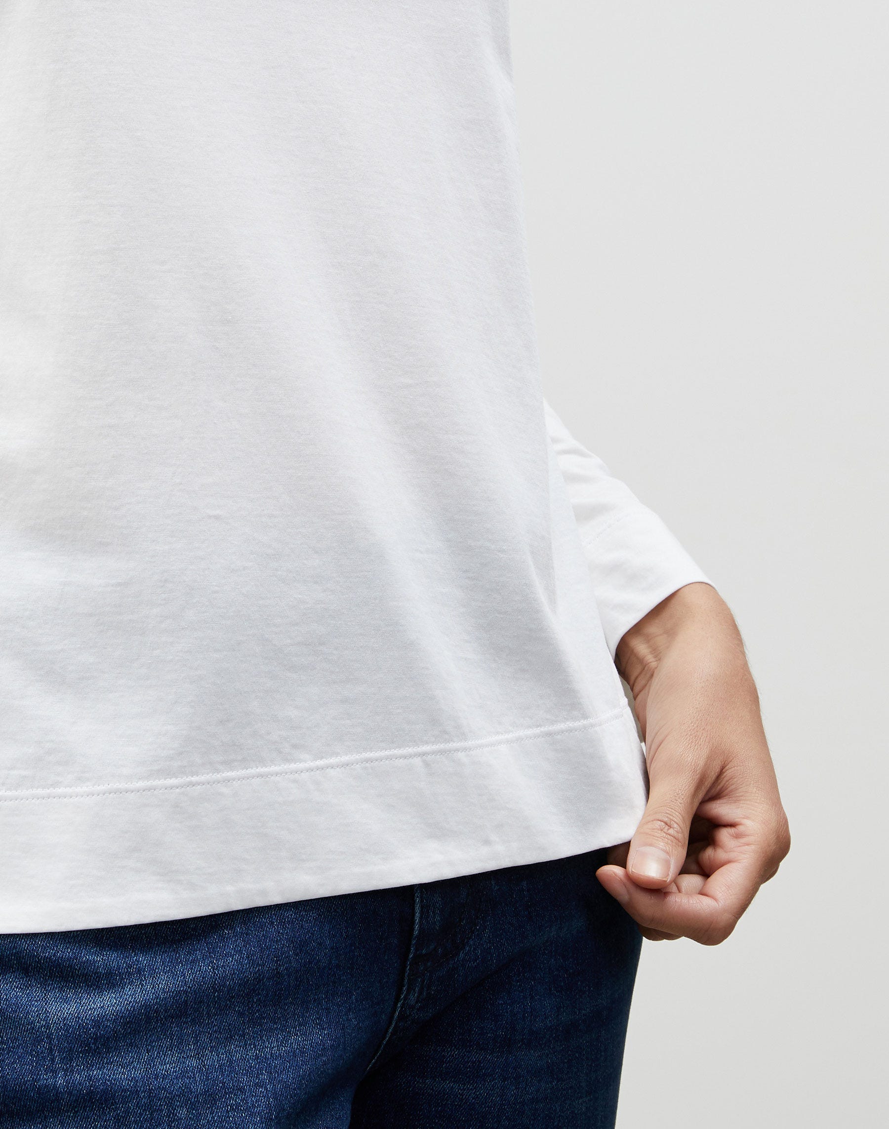 Cotton Jersey Modern Long Sleeve Tee