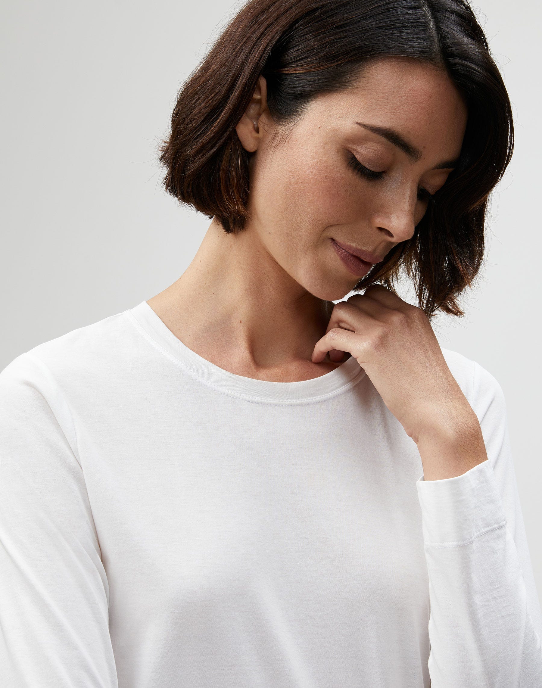 Cotton Jersey Modern Long Sleeve Tee