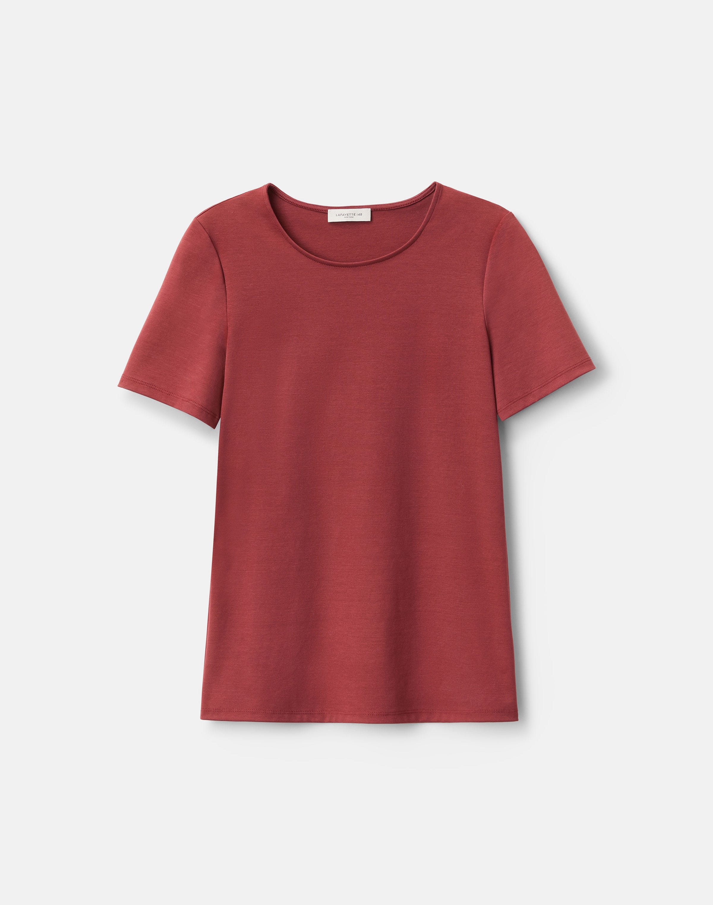 Plus-Size Cotton Rib Crewneck T-Shirt