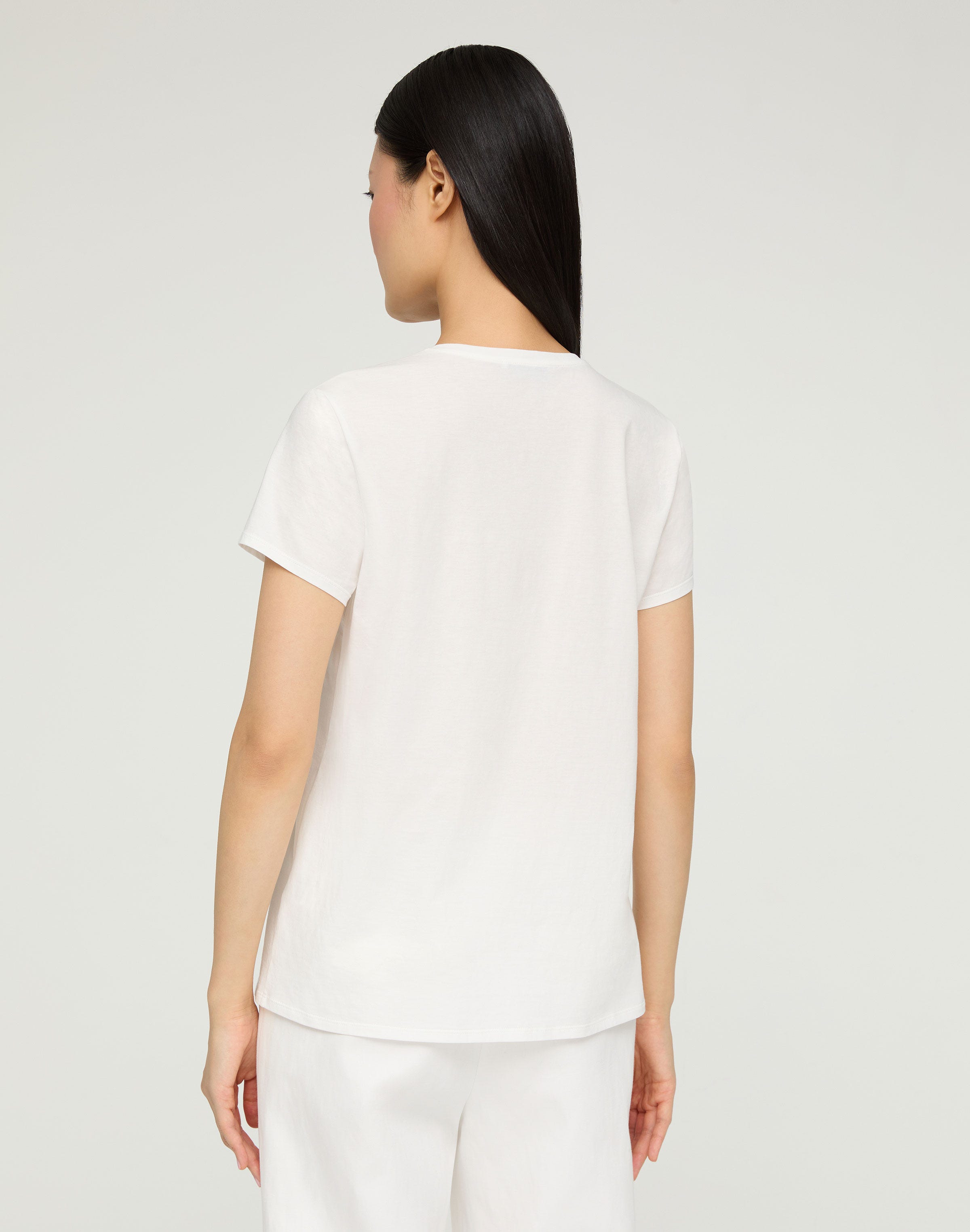 Cotton Jersey V-Neck T-Shirt