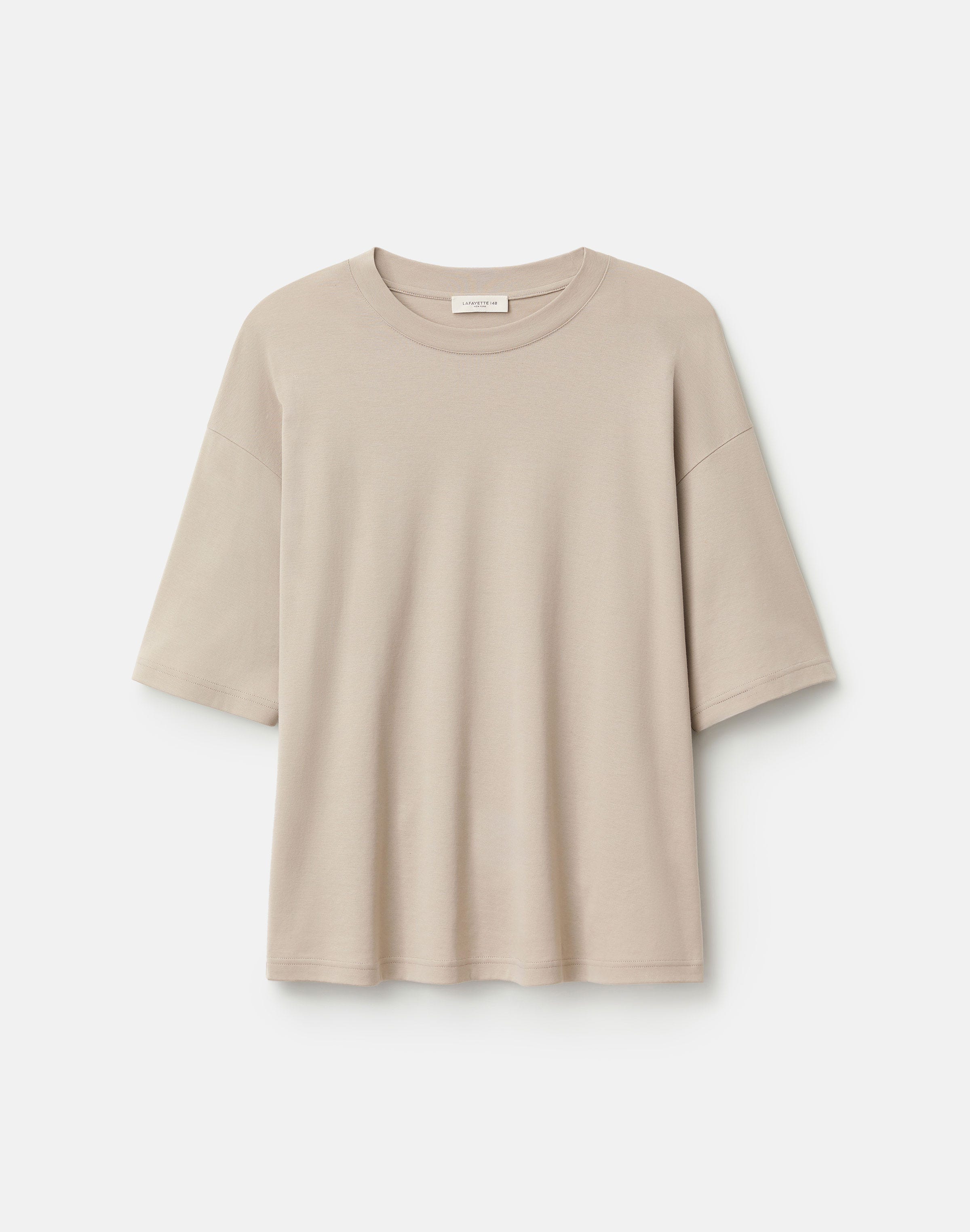 Cotton Silk Jersey Relaxed T-Shirt