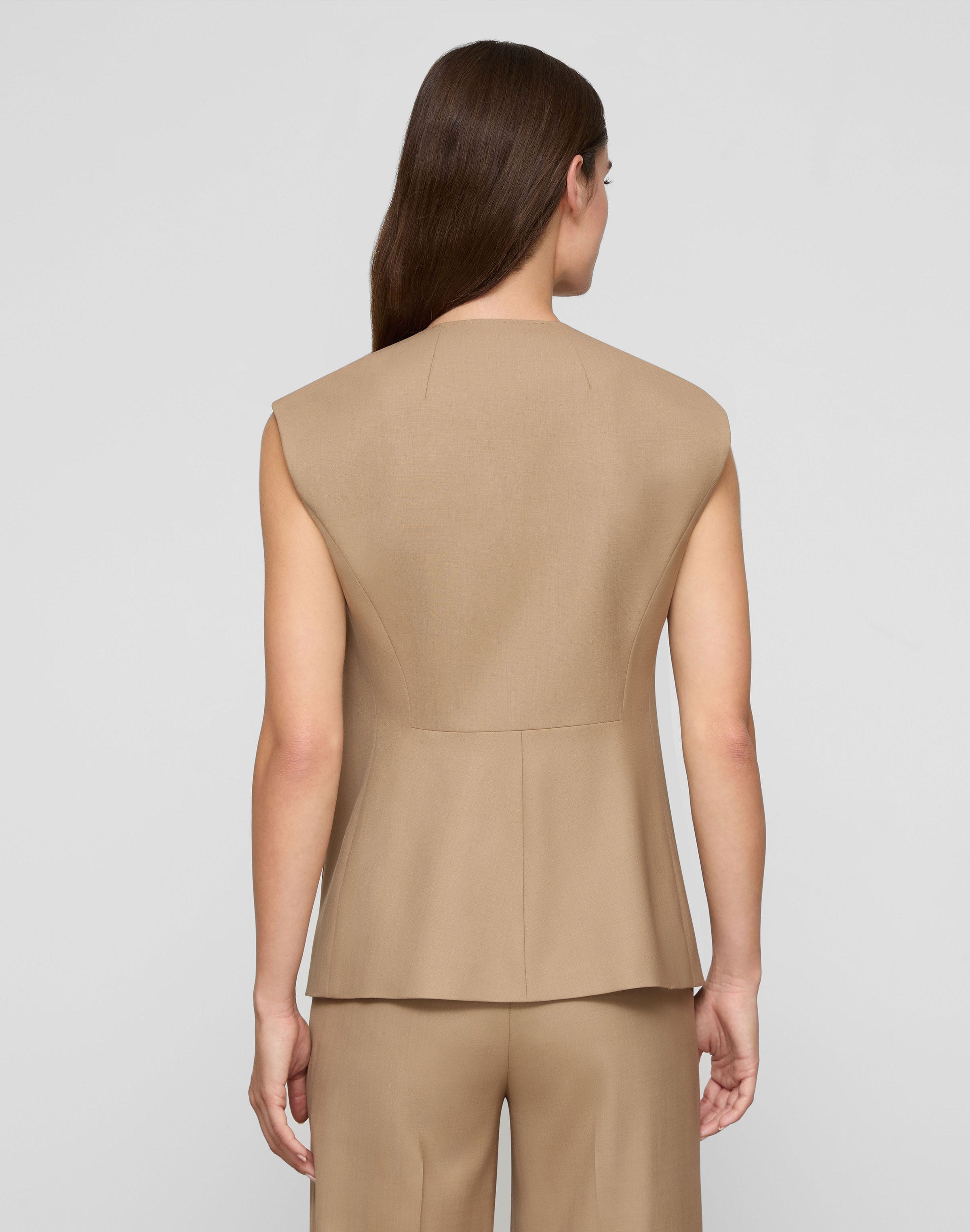 Tropical Wool Double Breasted  Vest