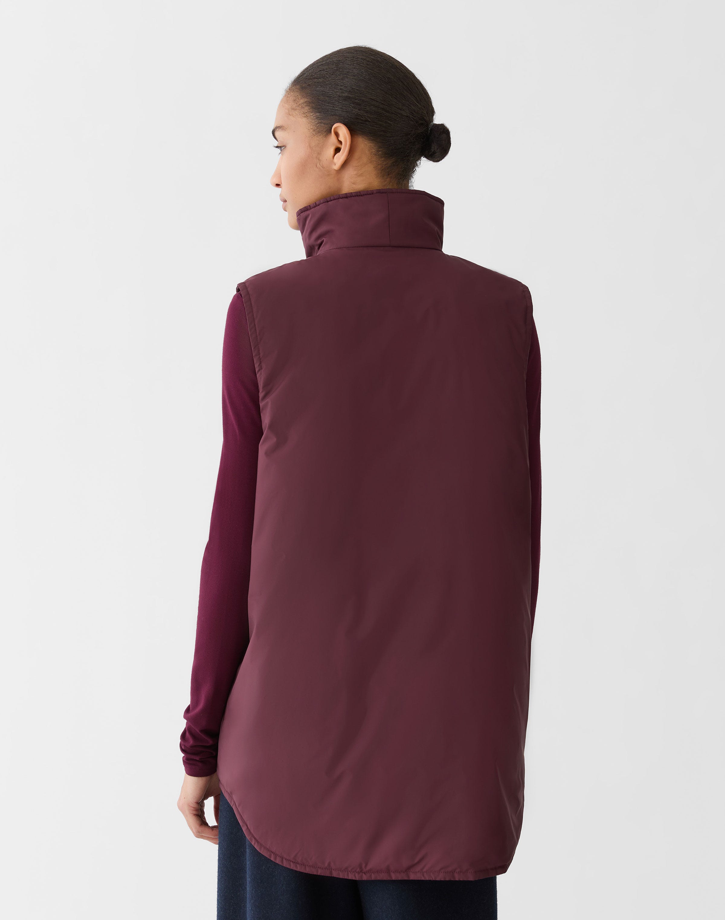 Plus-Size Technical Reversible Puffer Vest