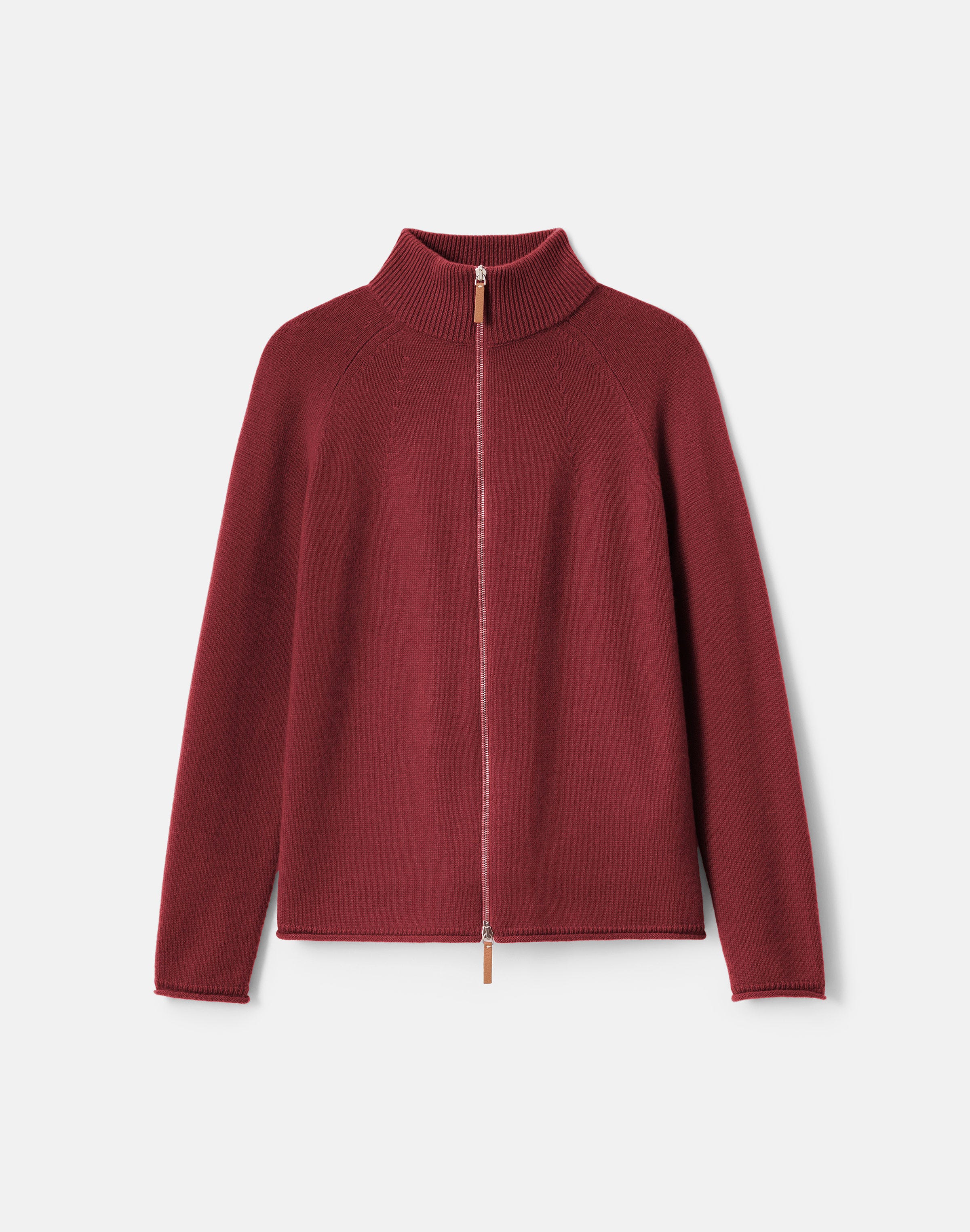 Cashmere Zip Front Cardigan