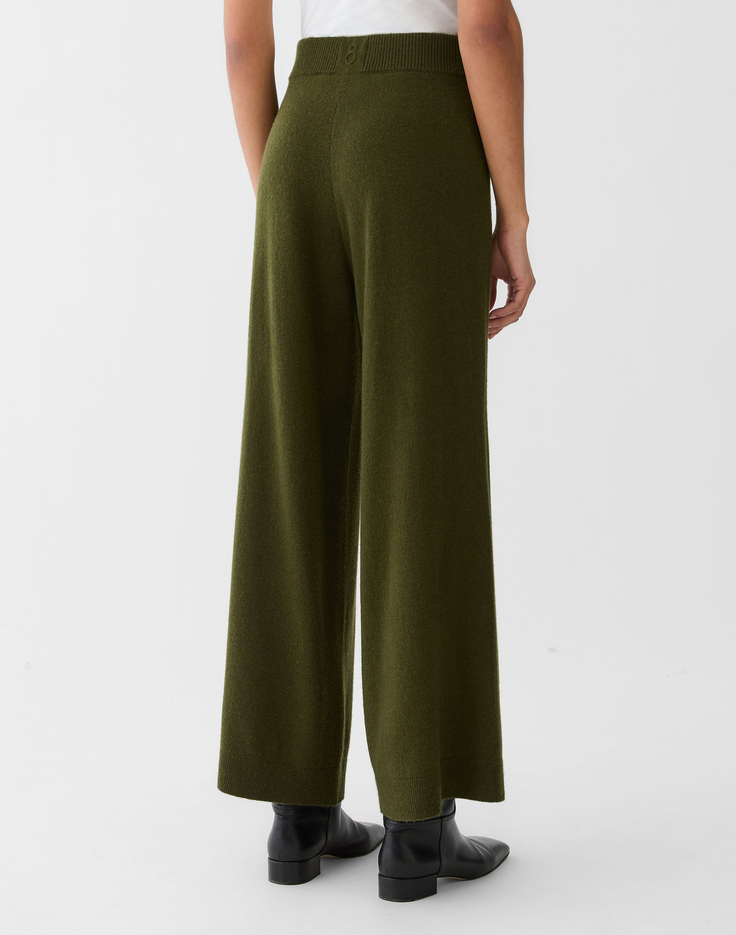 Responsible Wool-Cashmere Wide Leg Pant