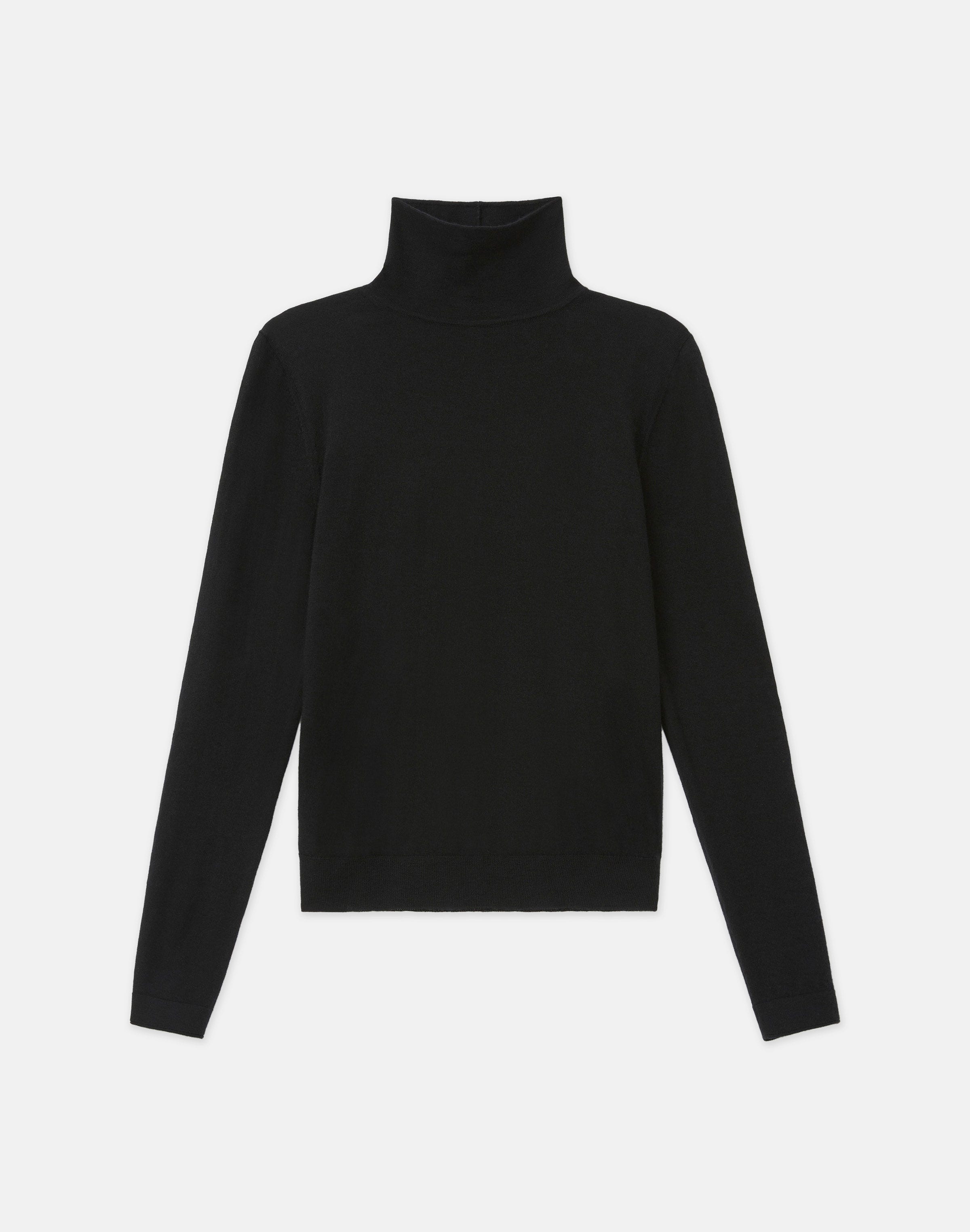 Fine Gauge Cashmere Stand Collar Sweater