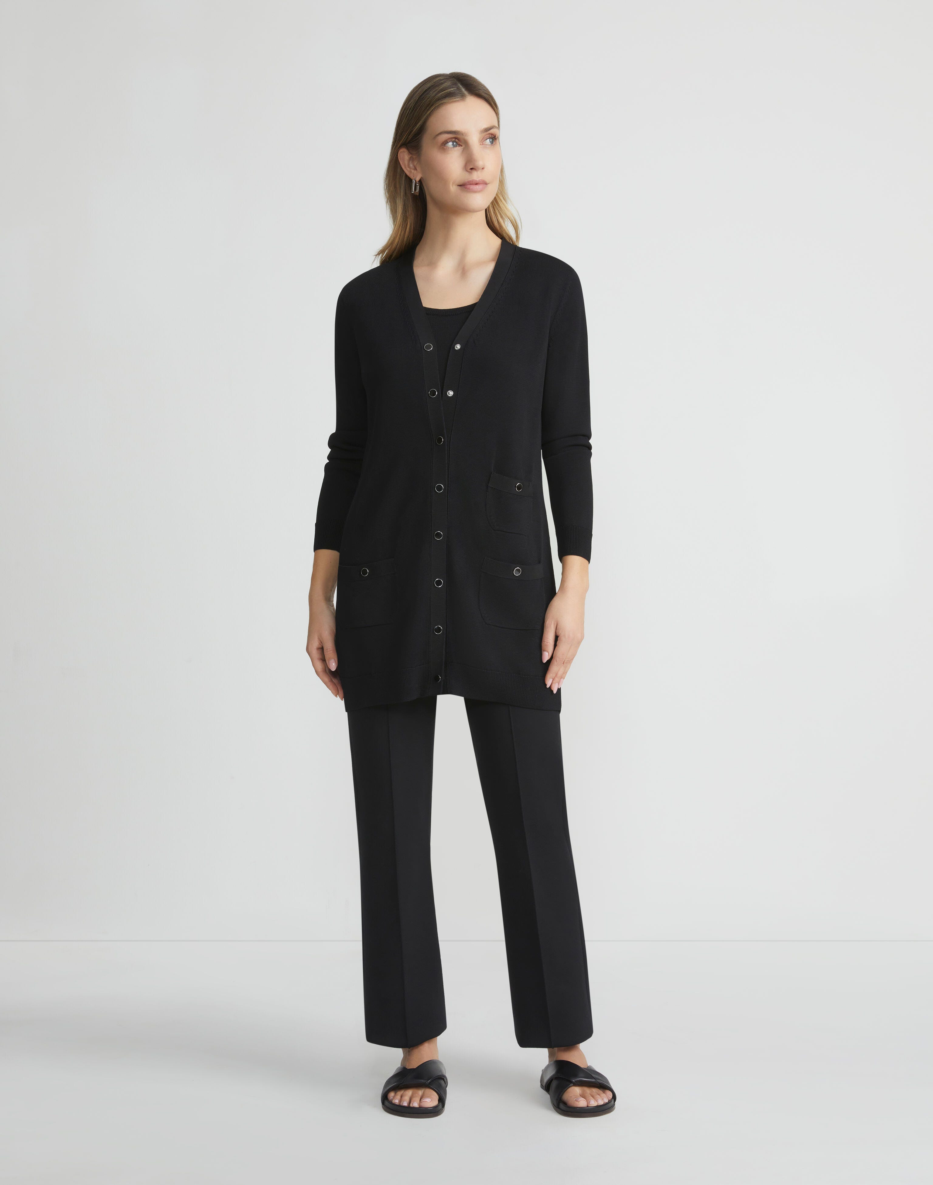 Petite Responsible Matte Crepe Foley Flared Pant
