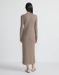 Metallic Flecked Double Knit Mockneck Dress