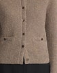 Petite Metallic Flecked Double Knit Button Cardigan