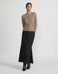 Petite Metallic Flecked Double Knit Button Cardigan