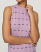 Striped Fine Gauge Cashmere Ribbed Shell