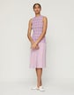 Striped Fine Gauge Cashmere Ribbed Shell