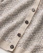 Metallic Linen-Silk Pointelle Cardigan