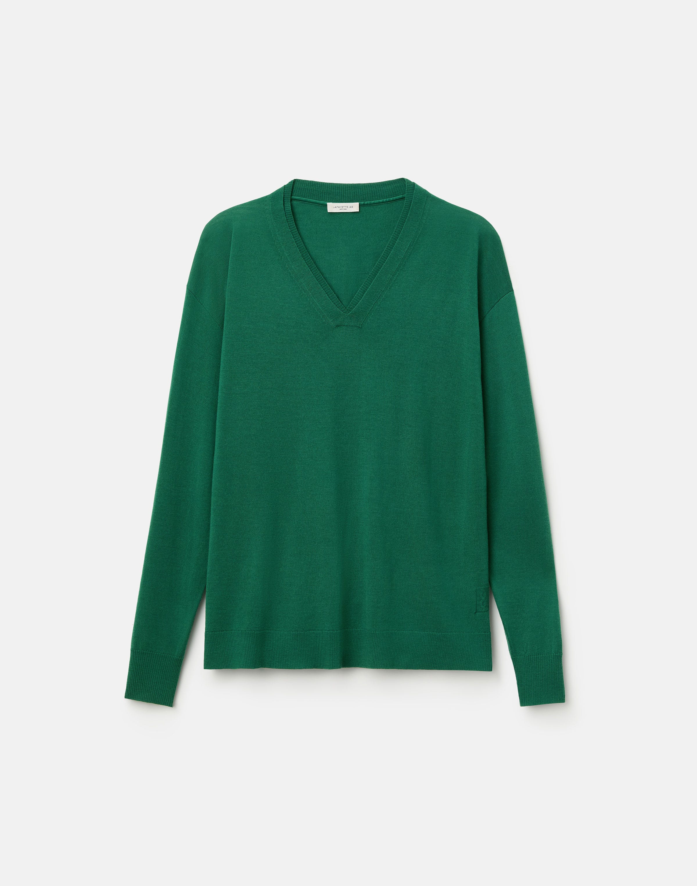 Superfine Merino Wool V-Neck Sweater