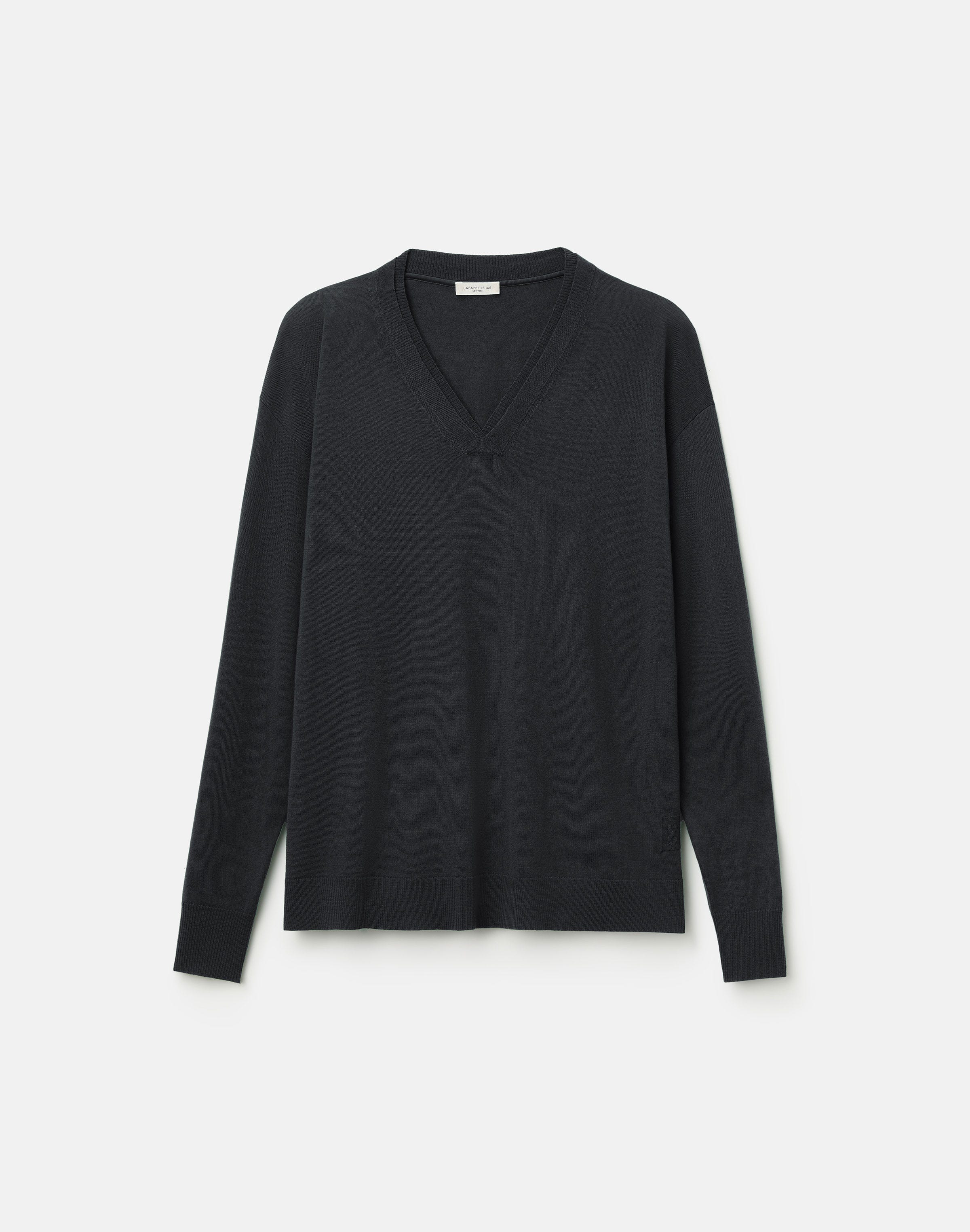 Superfine Merino Wool V-Neck Sweater