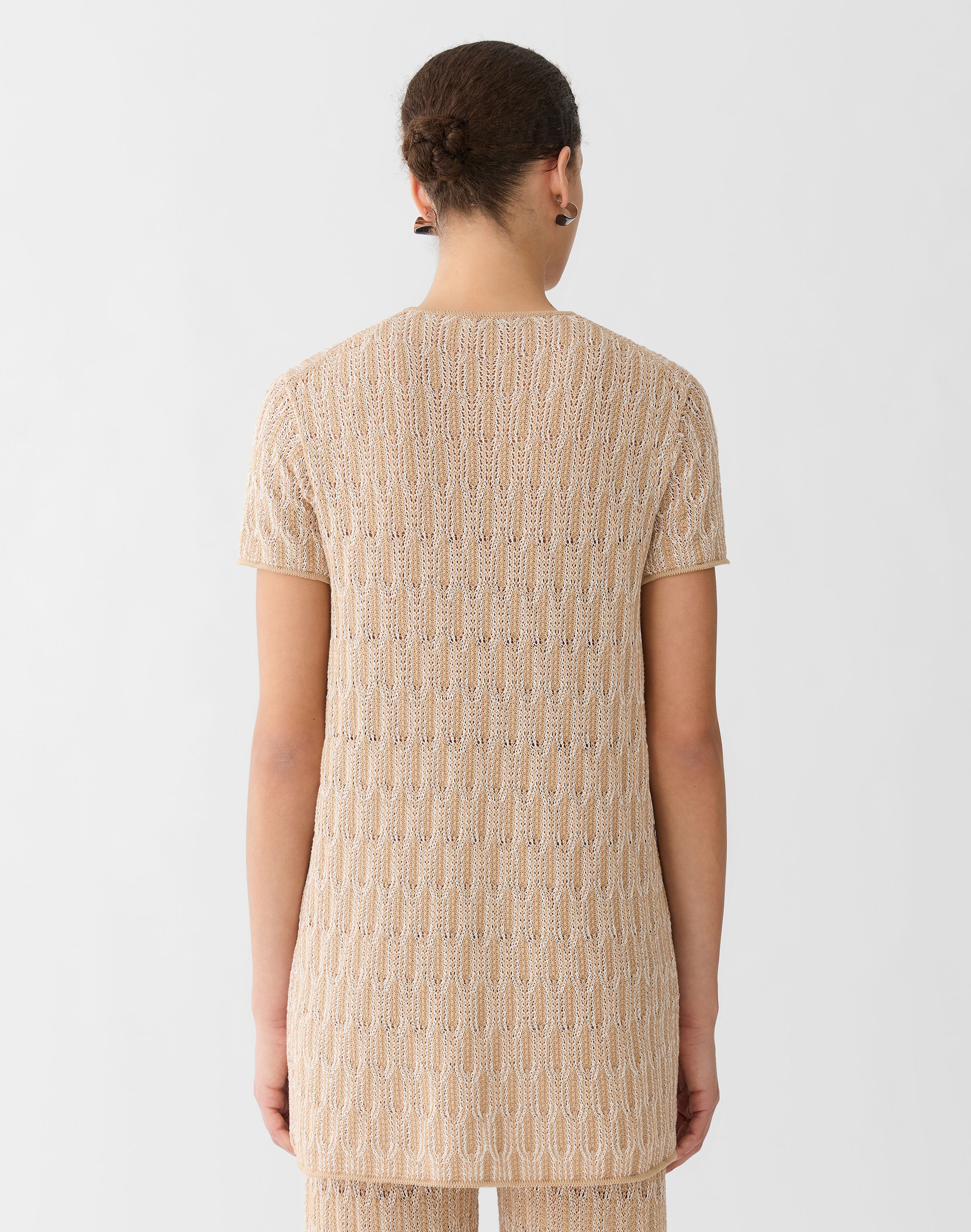 Fine Cotton Rope Lace Stitch Cardigan