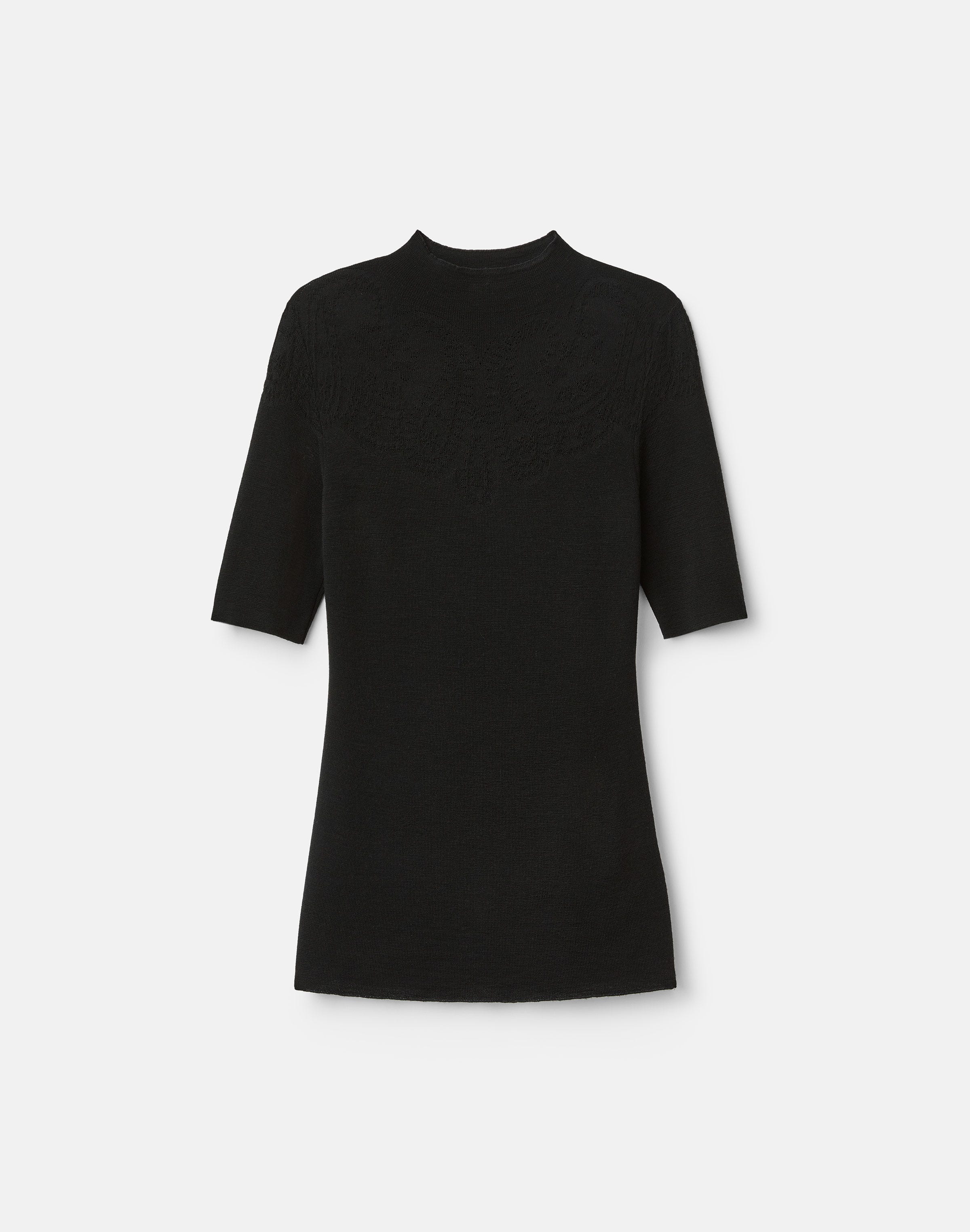 Superfine Merino Wool Ribbed Illusion Sweater