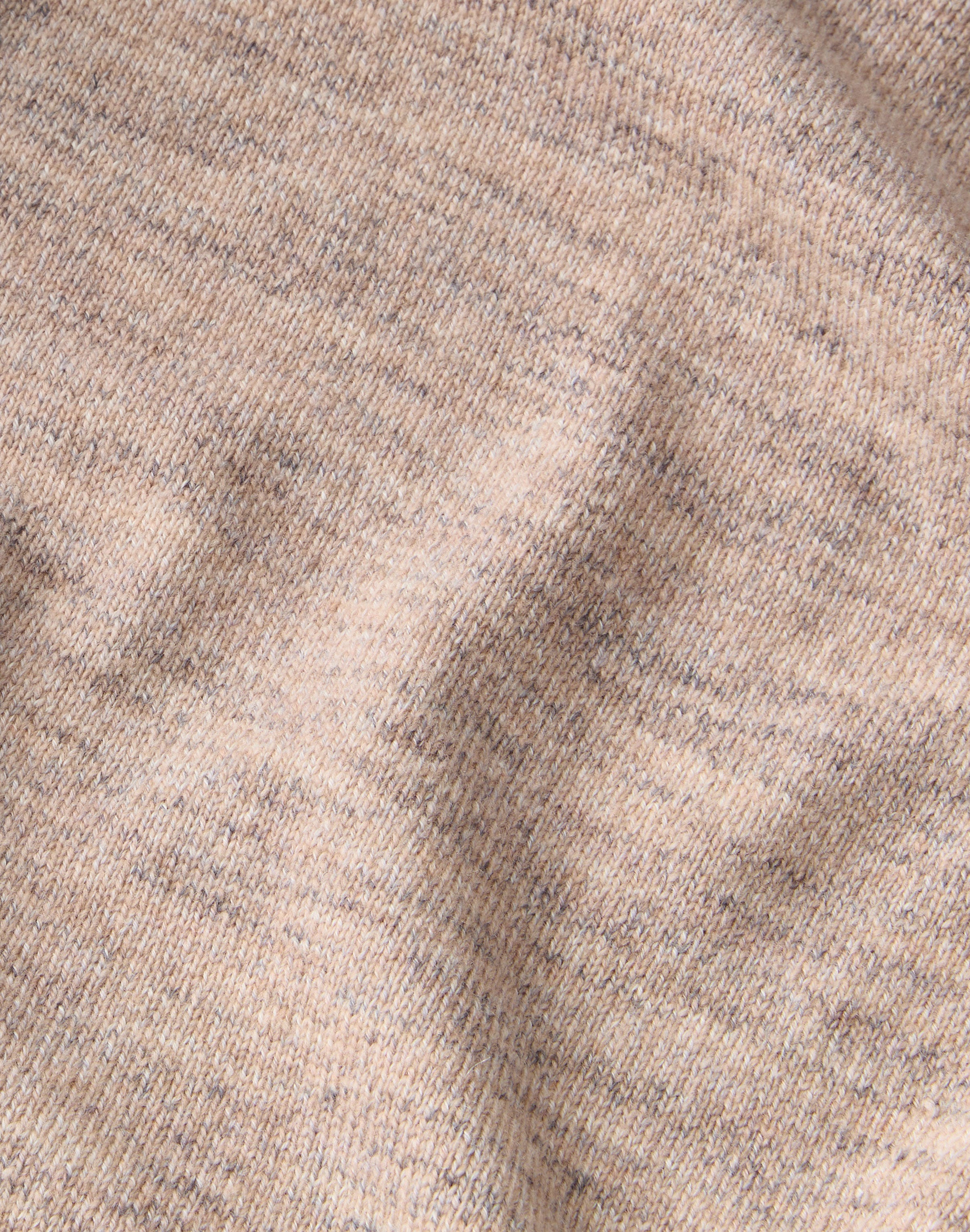 Wool-Cashmere Mouliné V-Neck Sweater