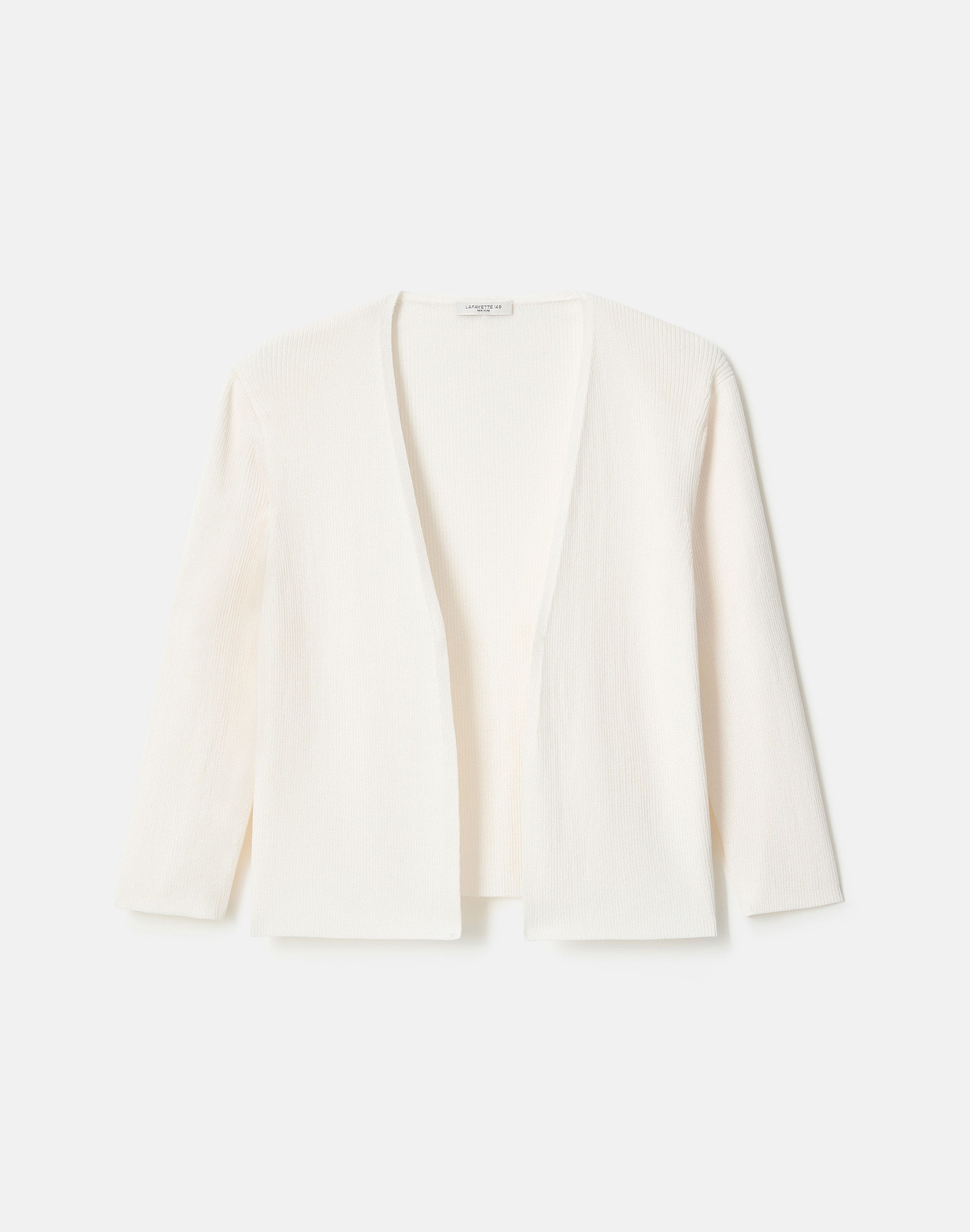 Petite Finespun Voile Open-Front Cropped Cardigan